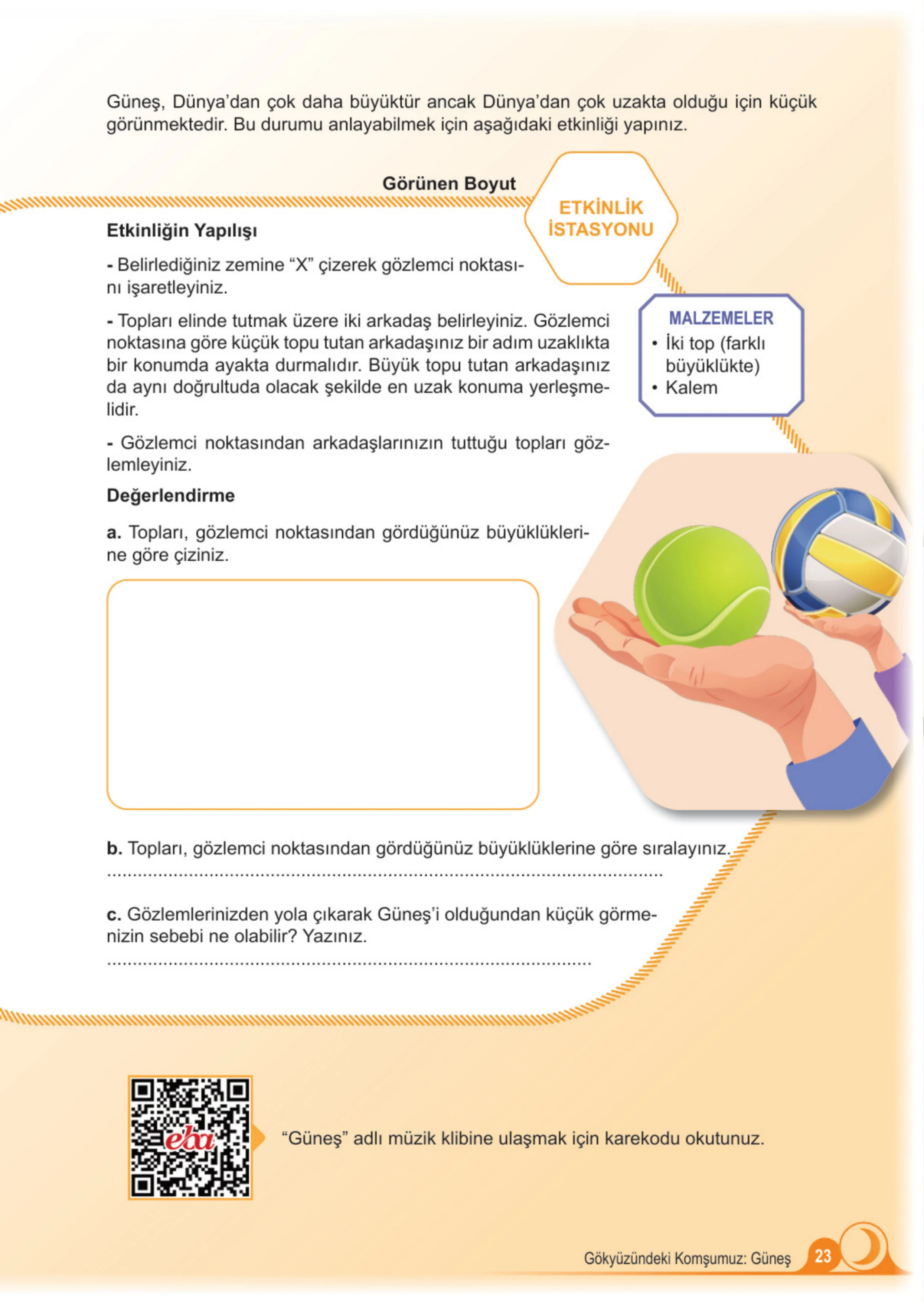 5. Sınıf Fen Bilimleri Ders Kitabı Cevapları Meb Yayınları 1. Kitap Sayfa 23