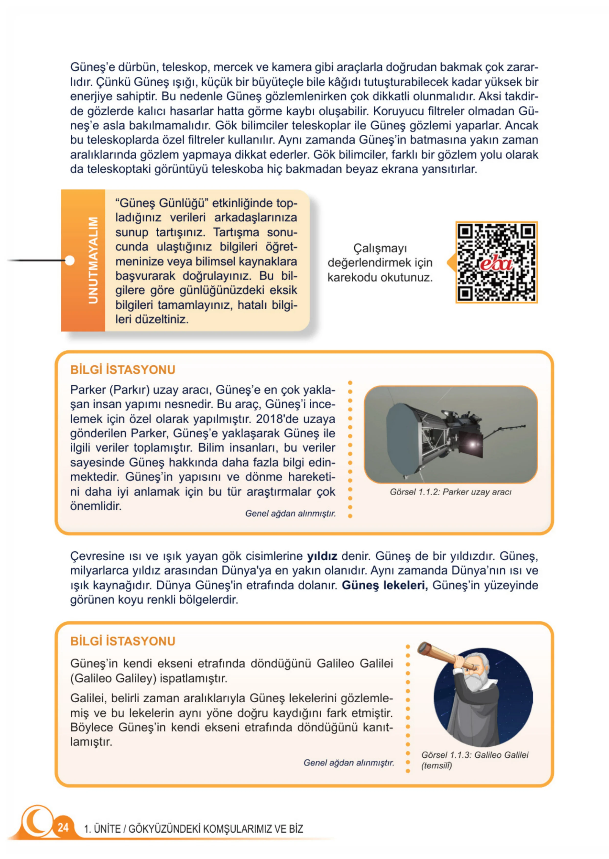 5. Sınıf Fen Bilimleri Ders Kitabı Cevapları Meb Yayınları 1. Kitap Sayfa 24