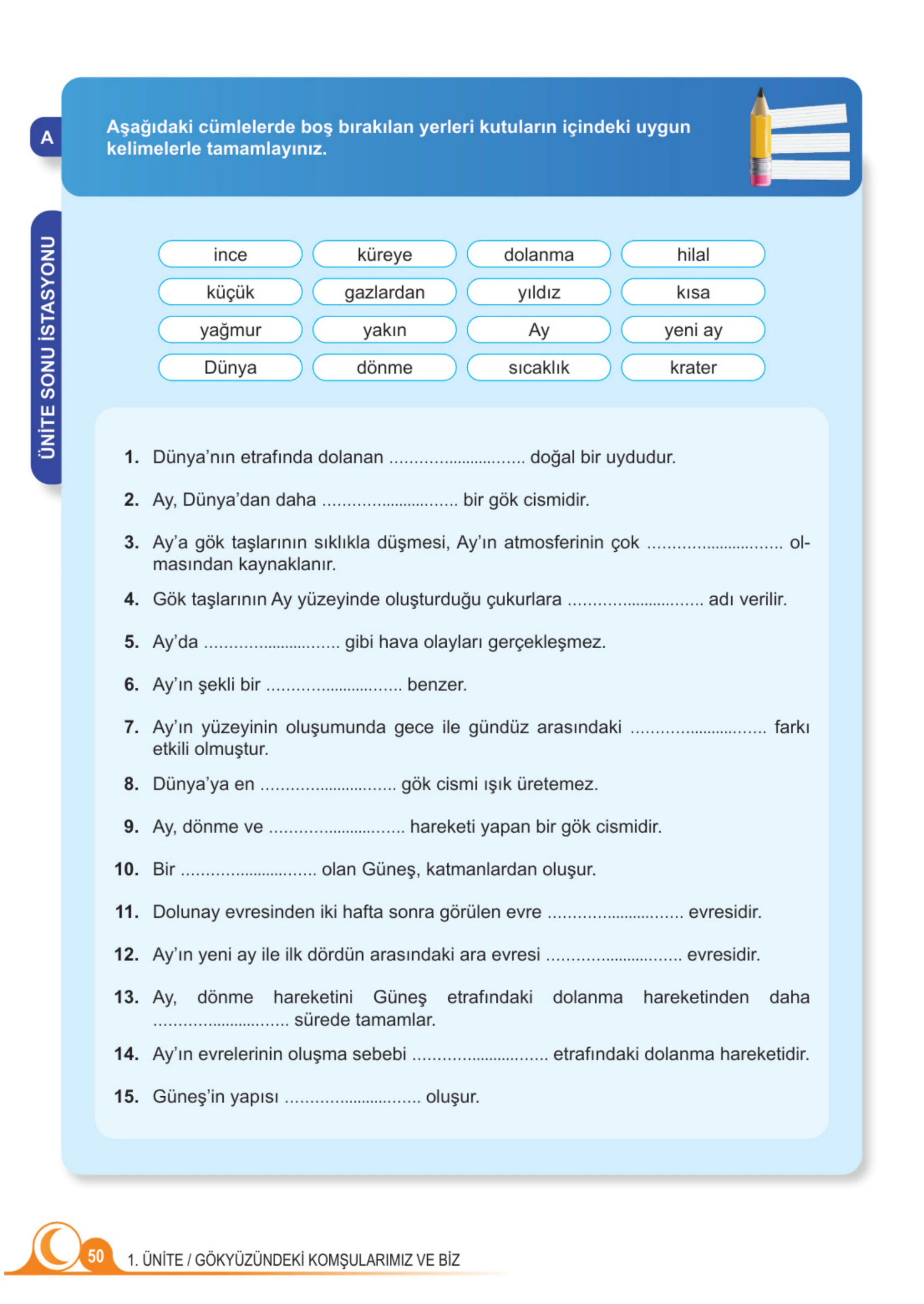 5. Sınıf Fen Bilimleri Ders Kitabı Cevapları Meb Yayınları 1. Kitap Sayfa 50