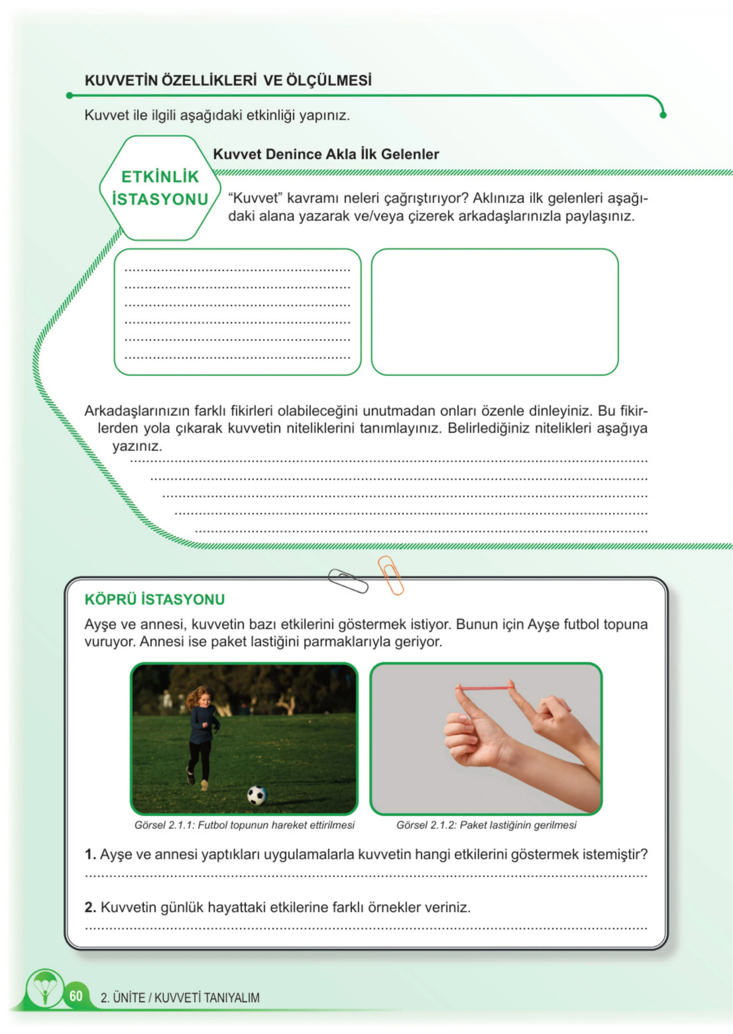 5. Sınıf Fen Bilimleri Ders Kitabı Cevapları Meb Yayınları 1. Kitap Sayfa 60