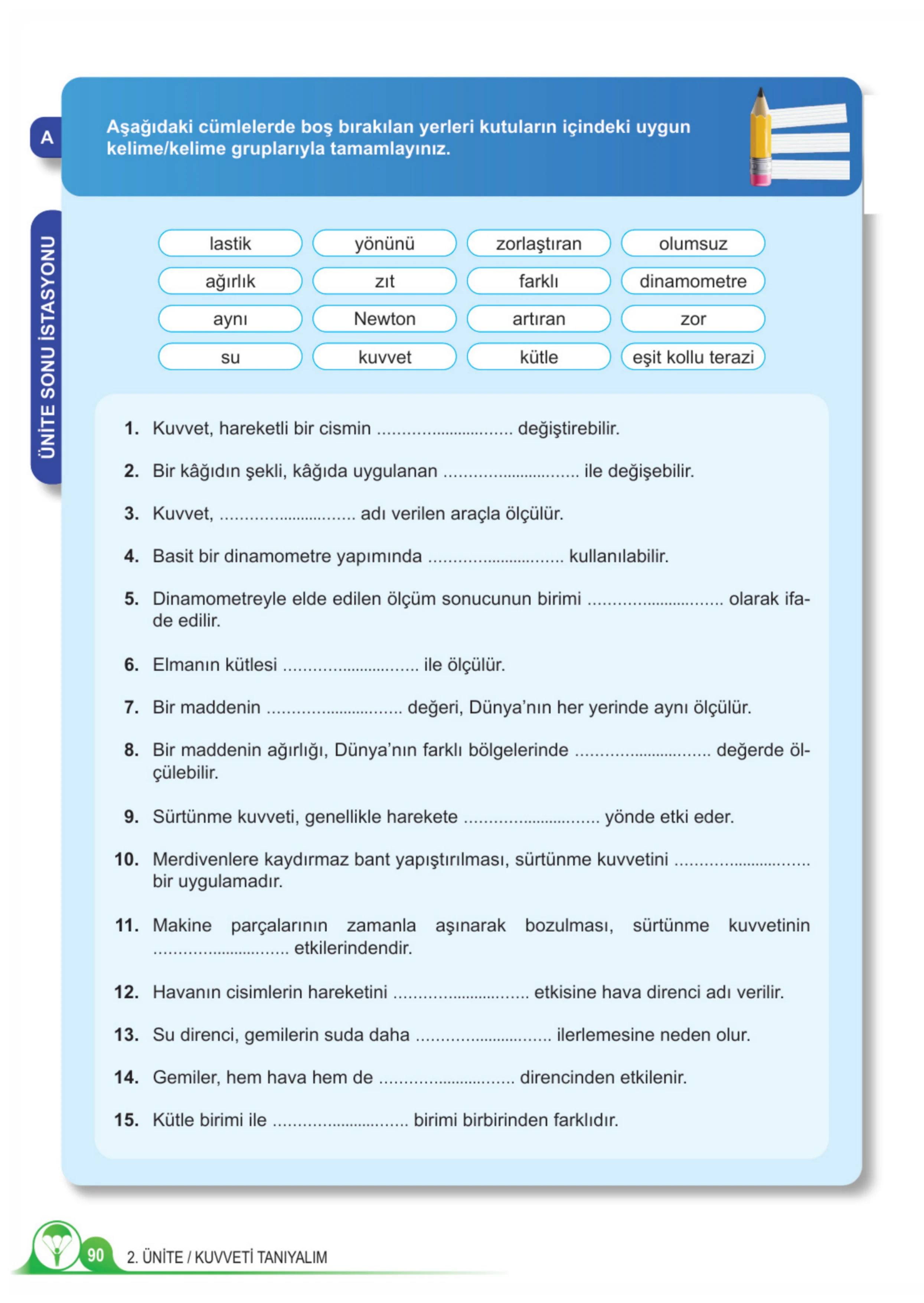 5. Sınıf Fen Bilimleri Ders Kitabı Cevapları Meb Yayınları 1. Kitap Sayfa 90