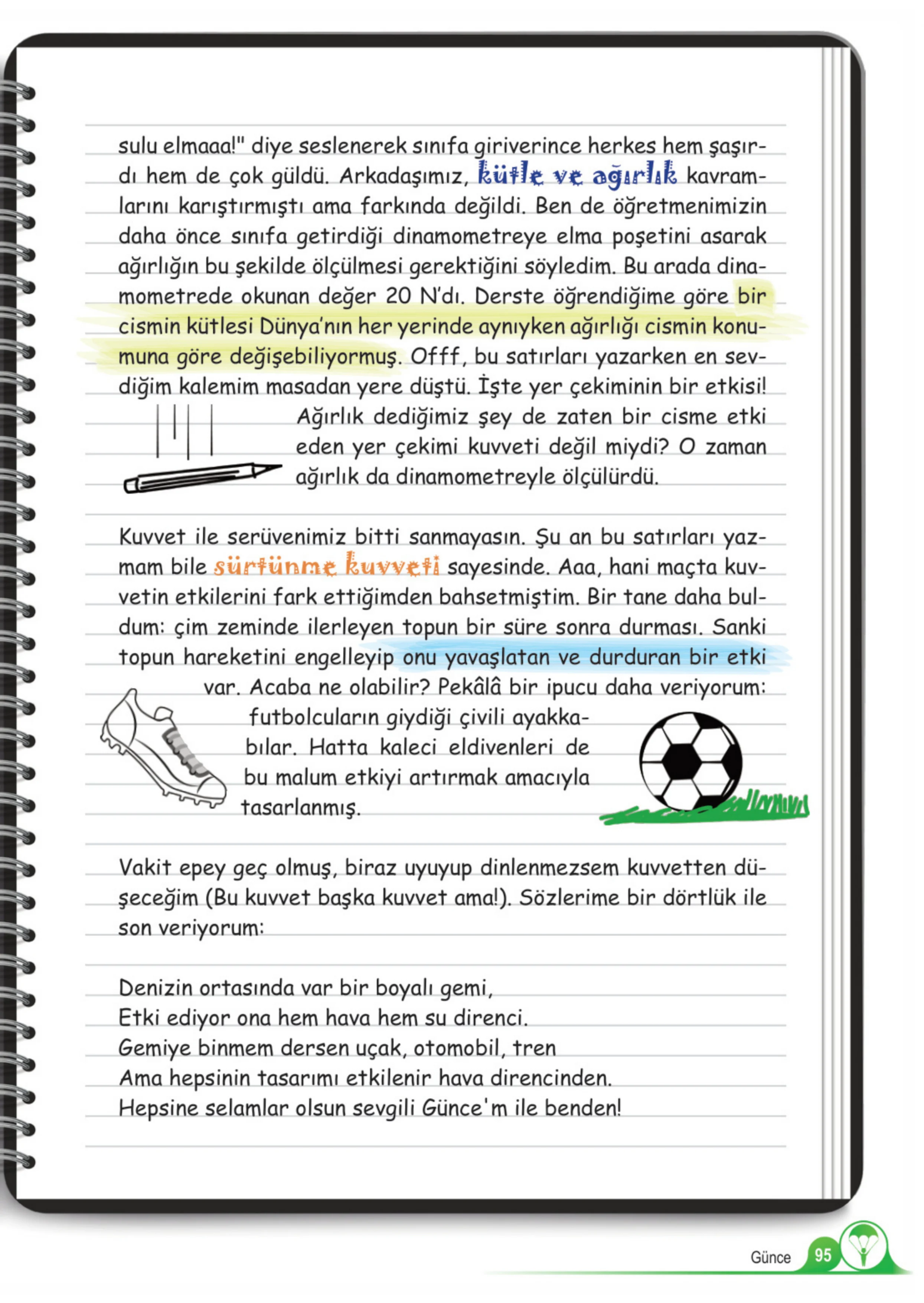 5. Sınıf Fen Bilimleri Ders Kitabı Cevapları Meb Yayınları 1. Kitap Sayfa 95