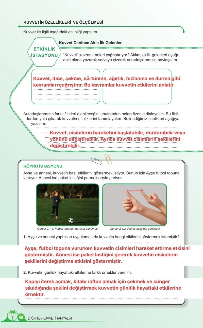 5. Sınıf Fen Bilimleri Ders Kitabı Cevapları Meb Yayınları 1. Kitap Sayfa 60 Çözüm Görseli