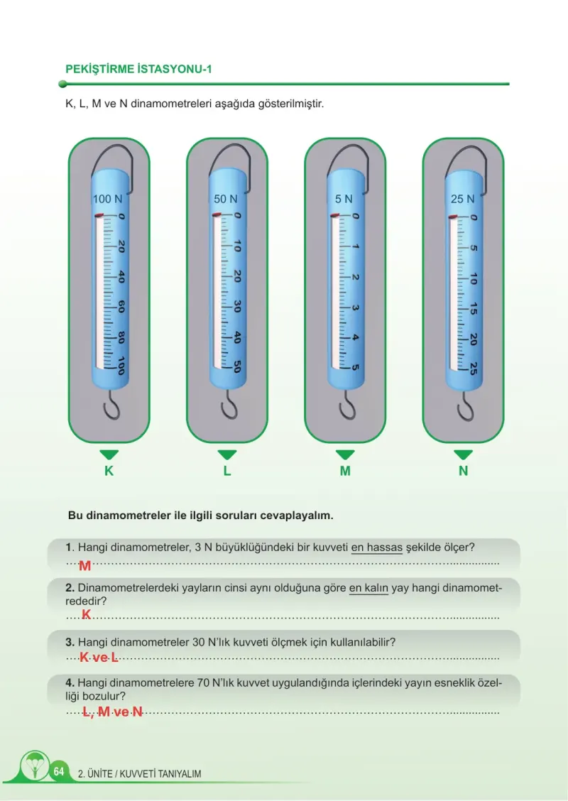 5. Sınıf Fen Bilimleri Ders Kitabı Cevapları Meb Yayınları 1. Kitap Sayfa 64 Çözüm Görseli