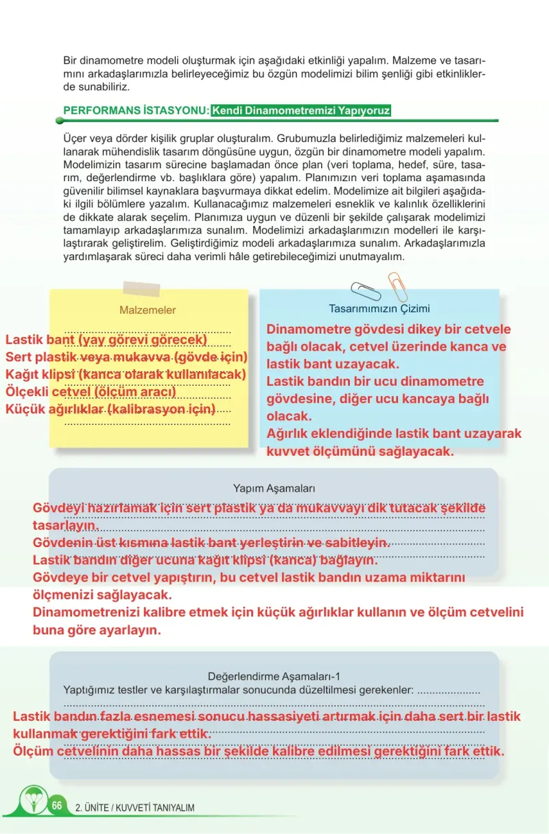 5. Sınıf Fen Bilimleri Ders Kitabı Cevapları Meb Yayınları 1. Kitap Sayfa 66 Çözüm Görseli