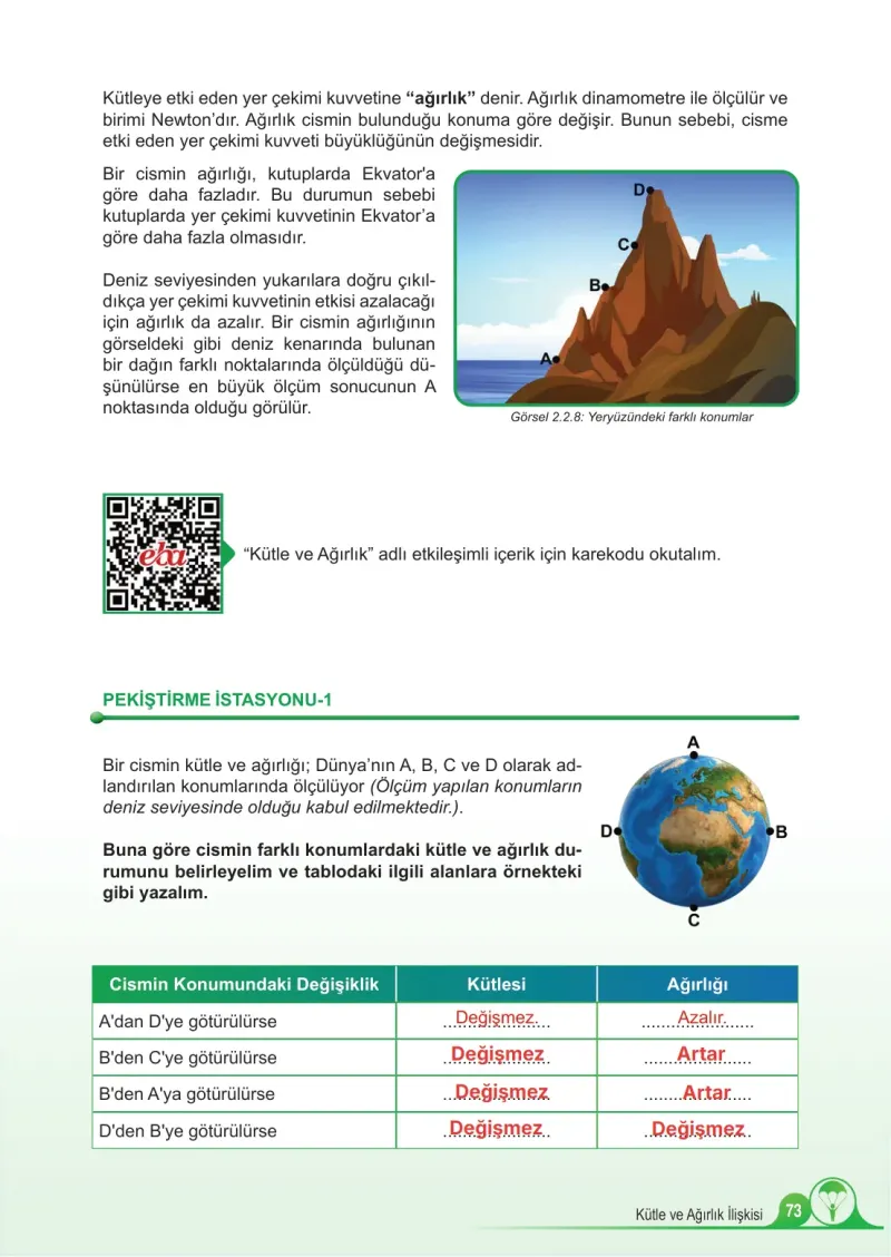 5. Sınıf Fen Bilimleri Ders Kitabı Cevapları Meb Yayınları 1. Kitap Sayfa 73 Çözüm Görseli