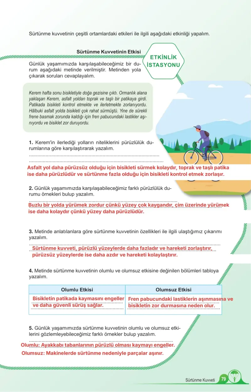 5. Sınıf Fen Bilimleri Ders Kitabı Cevapları Meb Yayınları 1. Kitap Sayfa 79 Çözüm Görseli