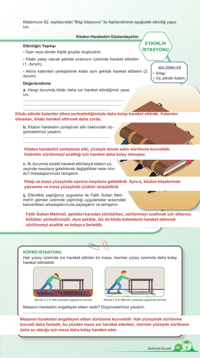 5. Sınıf Fen Bilimleri Ders Kitabı Cevapları Meb Yayınları 1. Kitap Sayfa 83 Çözüm Görseli