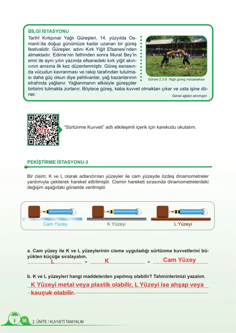 5. Sınıf Fen Bilimleri Ders Kitabı Cevapları Meb Yayınları 1. Kitap Sayfa 86 Çözüm Görseli