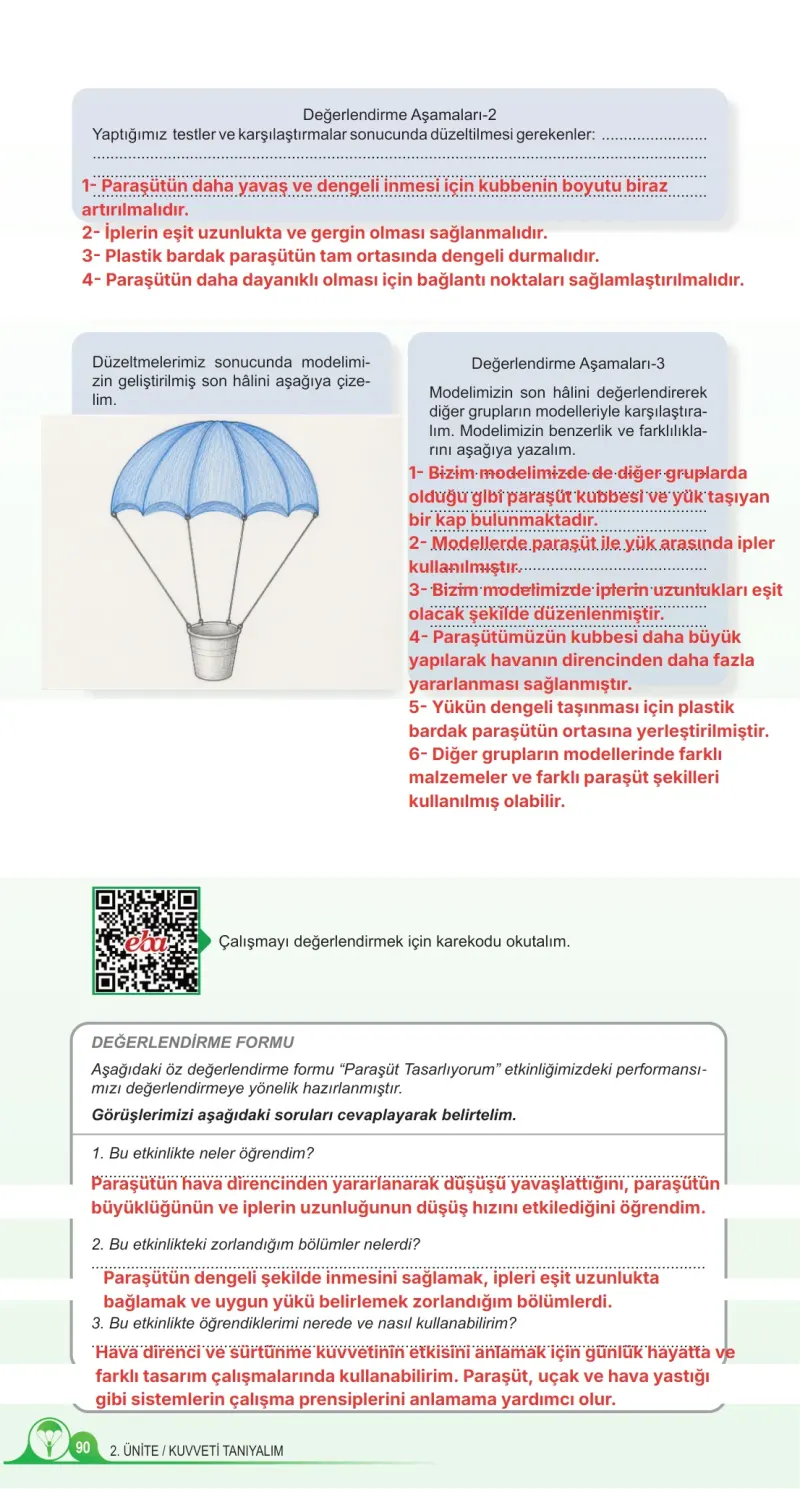 5. Sınıf Fen Bilimleri Ders Kitabı Cevapları Meb Yayınları 1. Kitap Sayfa 90 Çözüm Görseli