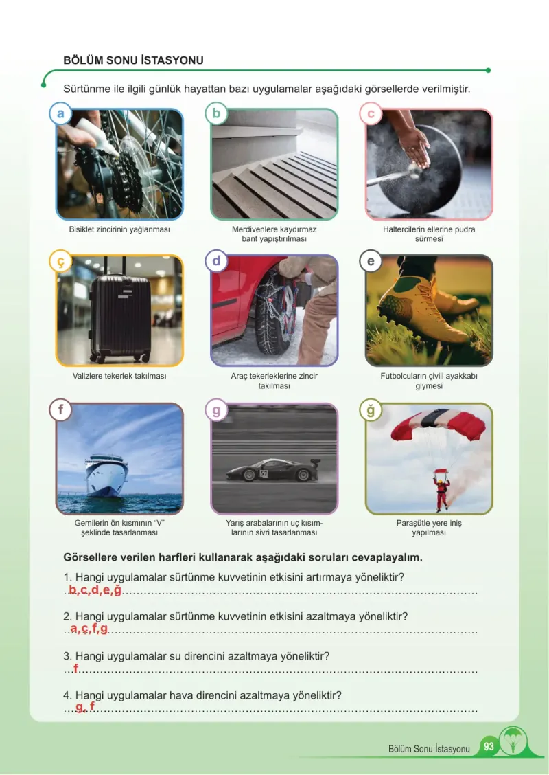 5. Sınıf Fen Bilimleri Ders Kitabı Cevapları Meb Yayınları 1. Kitap Sayfa 93 Çözüm Görseli