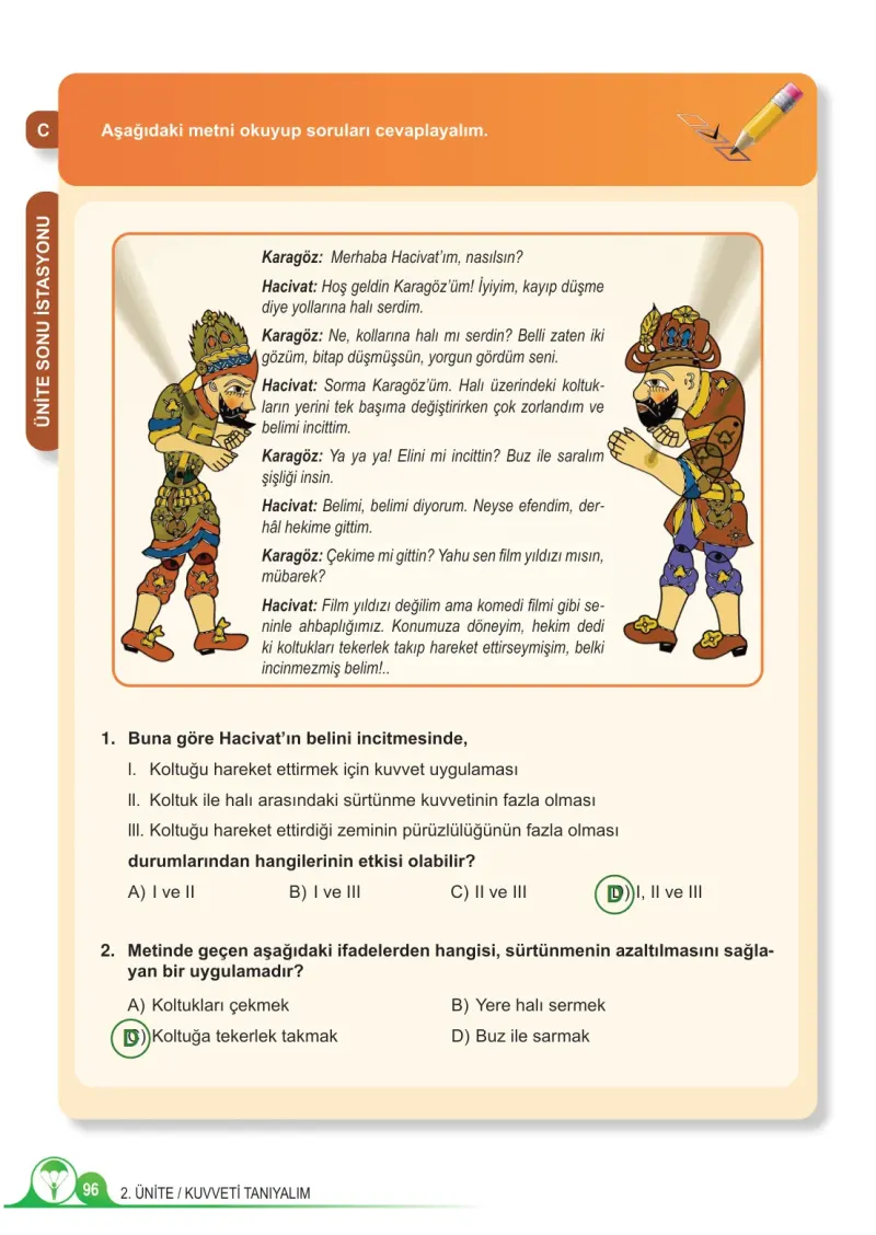 5. Sınıf Fen Bilimleri Ders Kitabı Cevapları Meb Yayınları 1. Kitap Sayfa 96 Çözüm Görseli