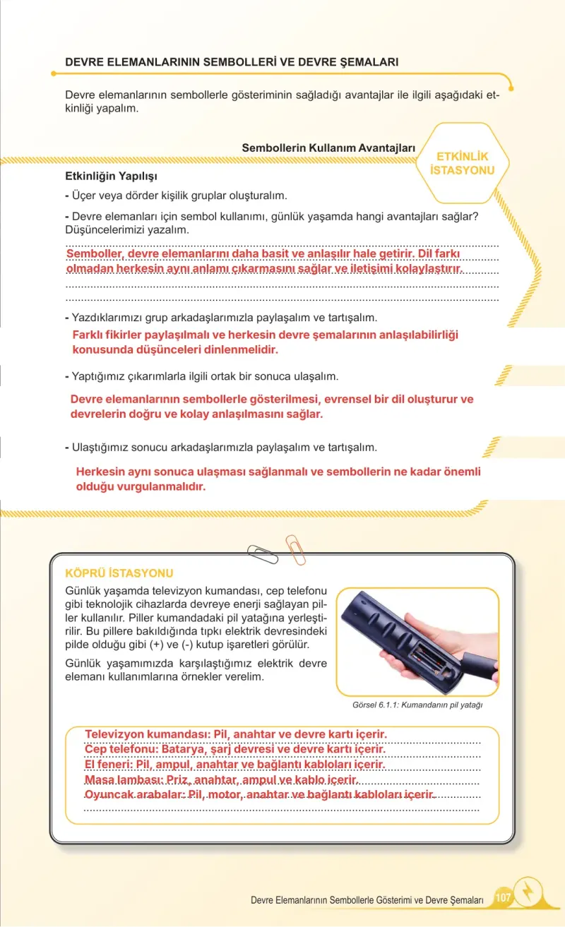5. Sınıf Fen Bilimleri Ders Kitabı Cevapları Meb Yayınları 2. Kitap Sayfa 107 Çözüm Görseli