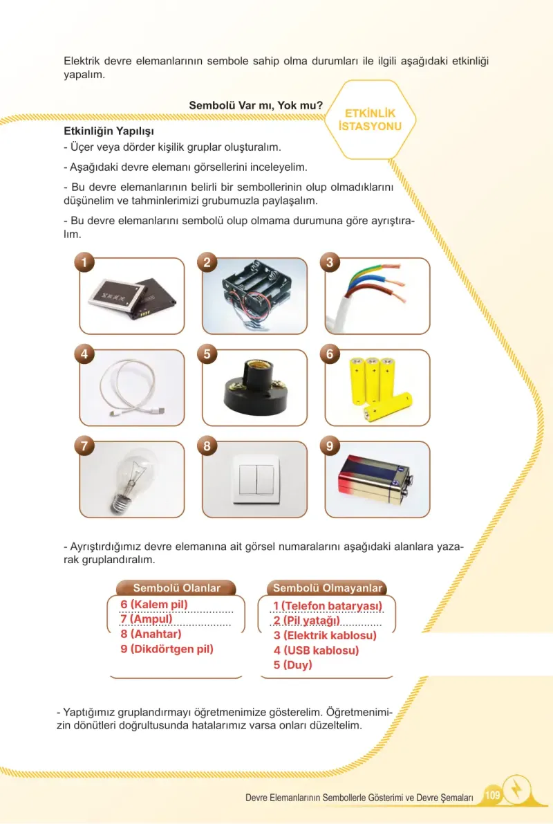 5. Sınıf Fen Bilimleri Ders Kitabı Cevapları Meb Yayınları 2. Kitap Sayfa 109 Çözüm Görseli