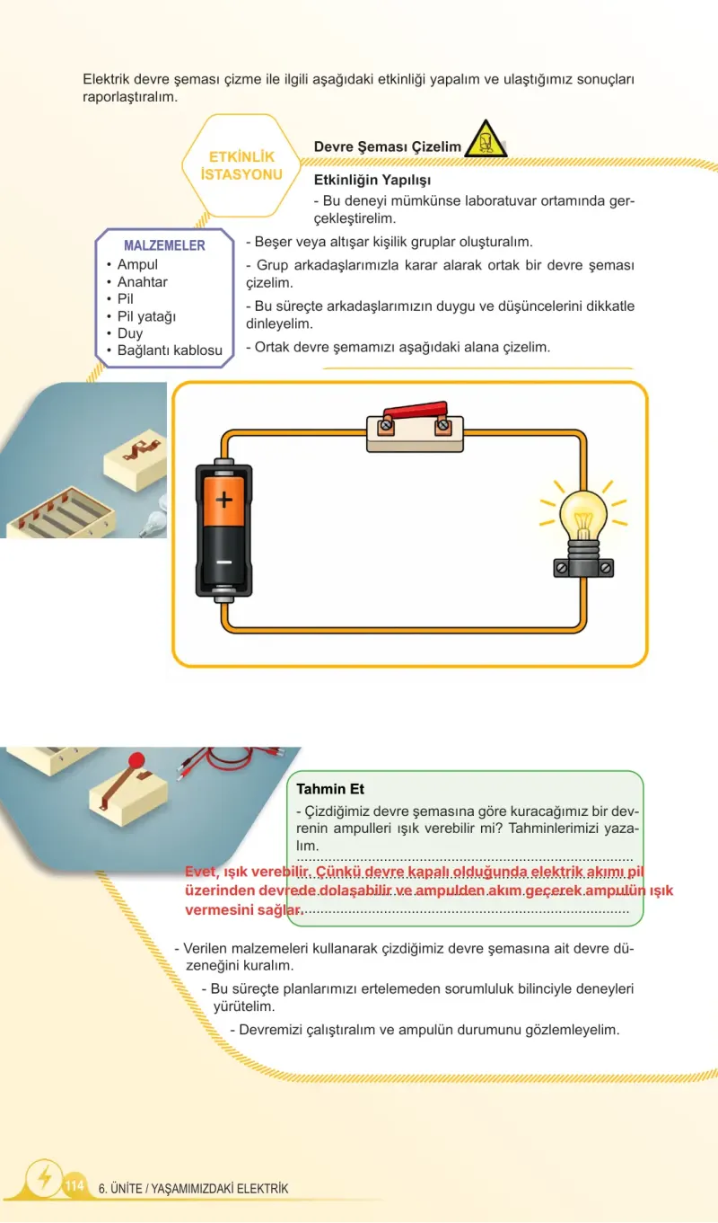 5. Sınıf Fen Bilimleri Ders Kitabı Cevapları Meb Yayınları 2. Kitap Sayfa 114 Çözüm Görseli