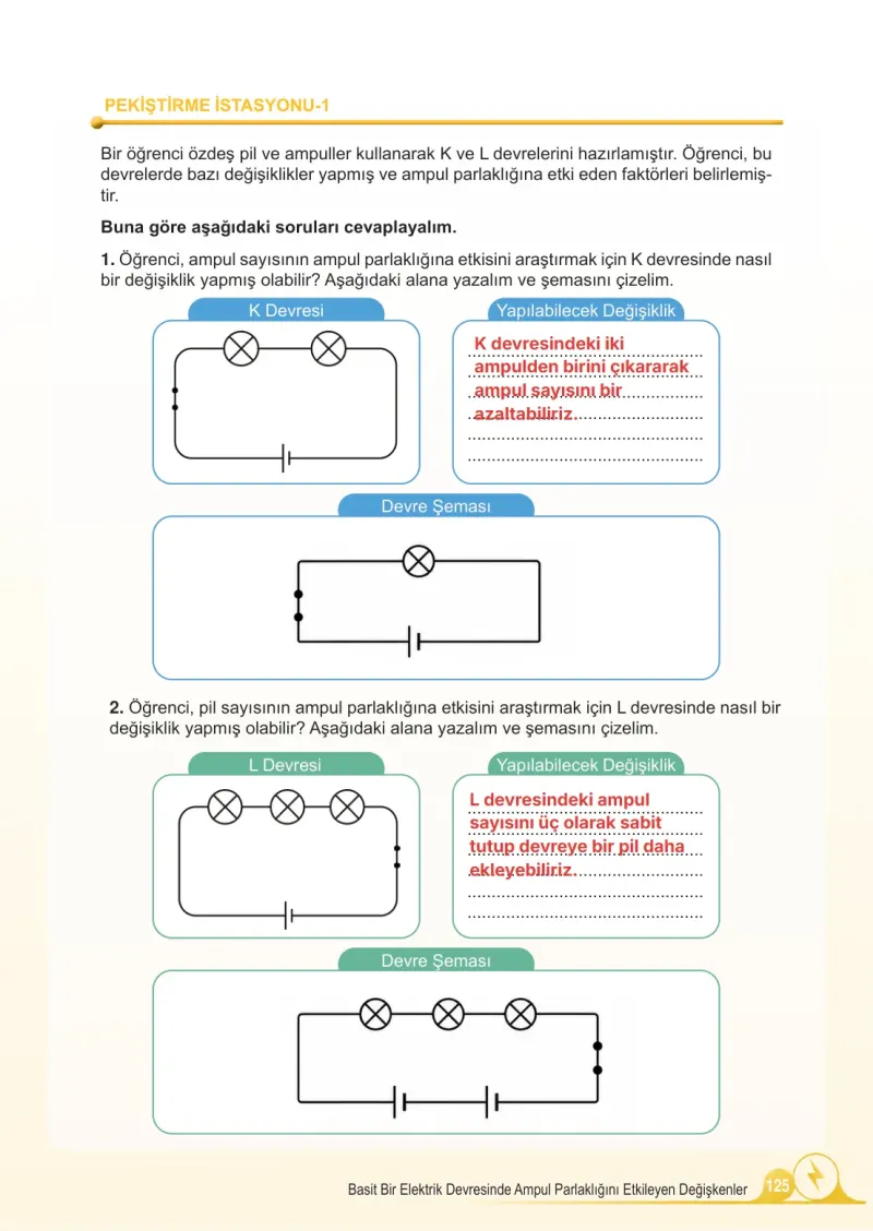 5. Sınıf Fen Bilimleri Ders Kitabı Cevapları Meb Yayınları 2. Kitap Sayfa 125 Çözüm Görseli