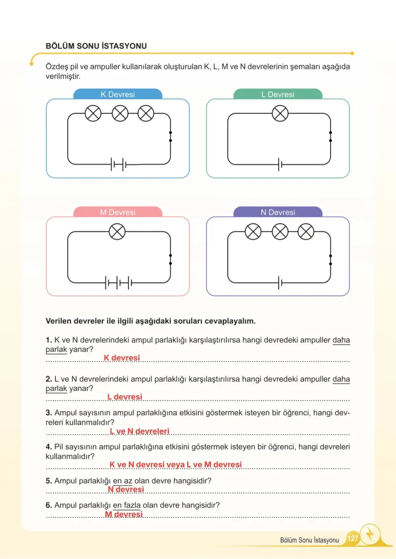 5. Sınıf Fen Bilimleri Ders Kitabı Cevapları Meb Yayınları 2. Kitap Sayfa 127 Çözüm Görseli