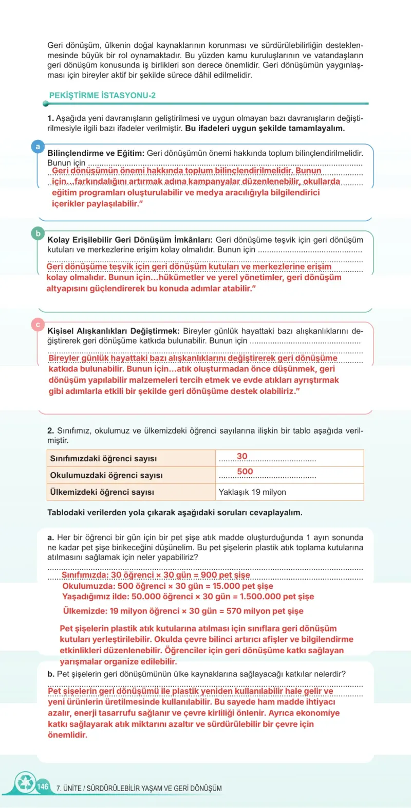 5. Sınıf Fen Bilimleri Ders Kitabı Cevapları Meb Yayınları 2. Kitap Sayfa 146 Çözüm Görseli