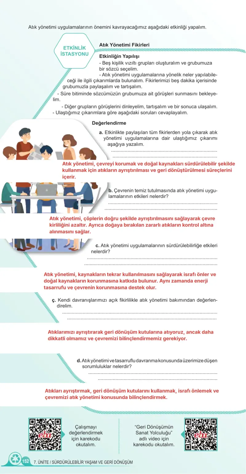 5. Sınıf Fen Bilimleri Ders Kitabı Cevapları Meb Yayınları 2. Kitap Sayfa 152 Çözüm Görseli