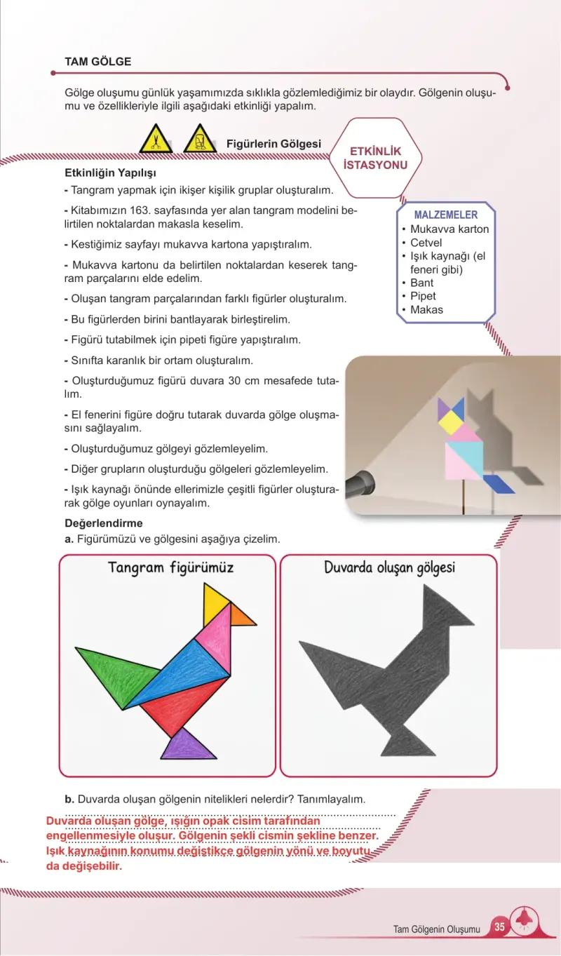 5. Sınıf Fen Bilimleri Ders Kitabı Cevapları Meb Yayınları 2. Kitap Sayfa 35 Çözüm Görseli