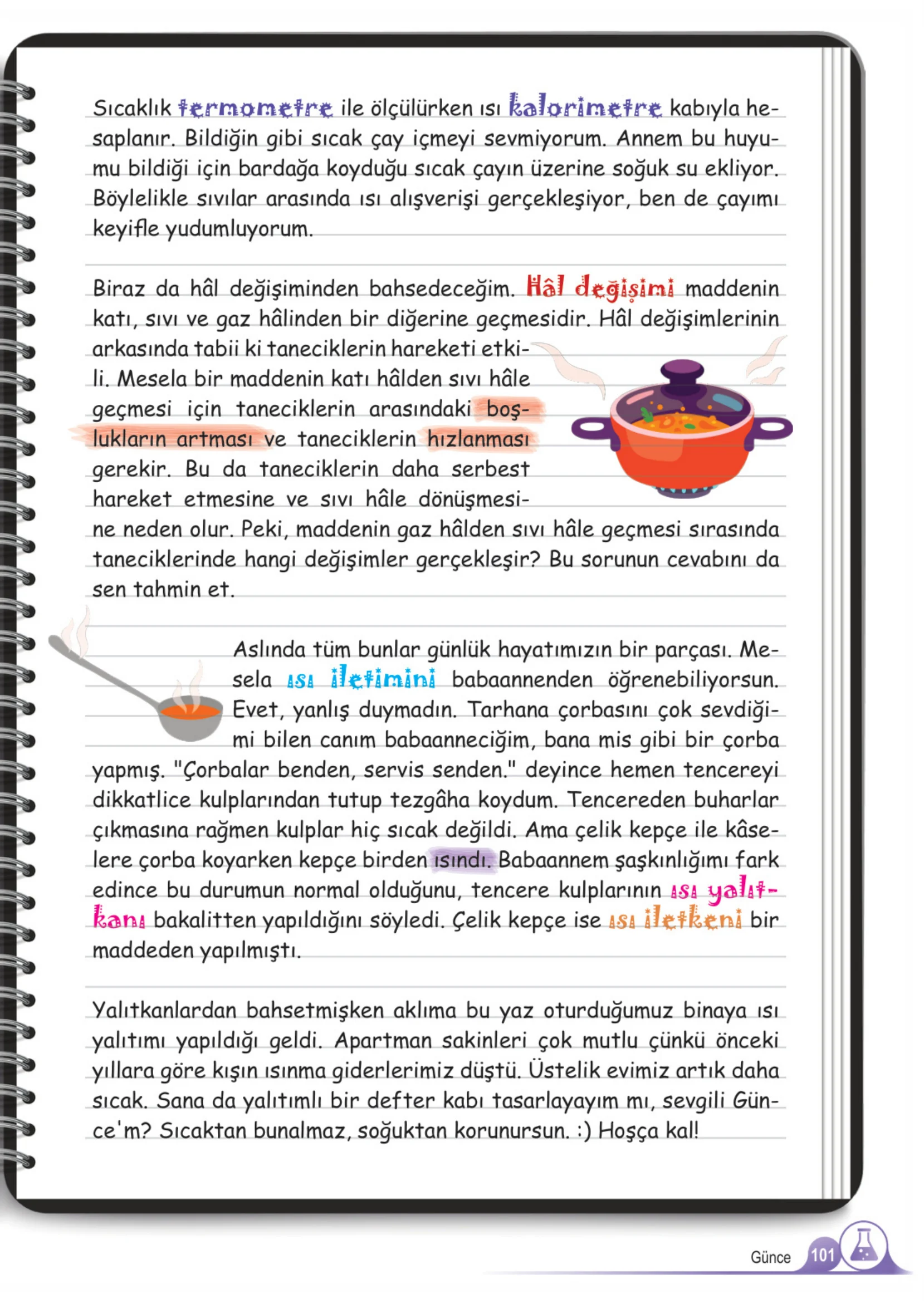 5. Sınıf Fen Bilimleri Ders Kitabı Cevapları Meb Yayınları 2. Kitap Sayfa 101