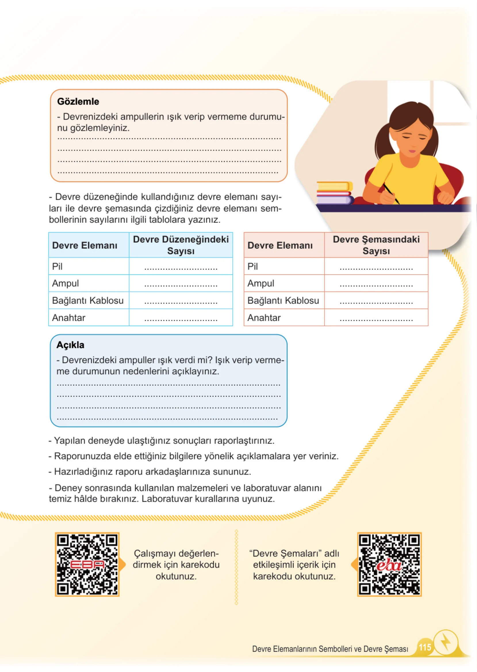 5. Sınıf Fen Bilimleri Ders Kitabı Cevapları Meb Yayınları 2. Kitap Sayfa 115