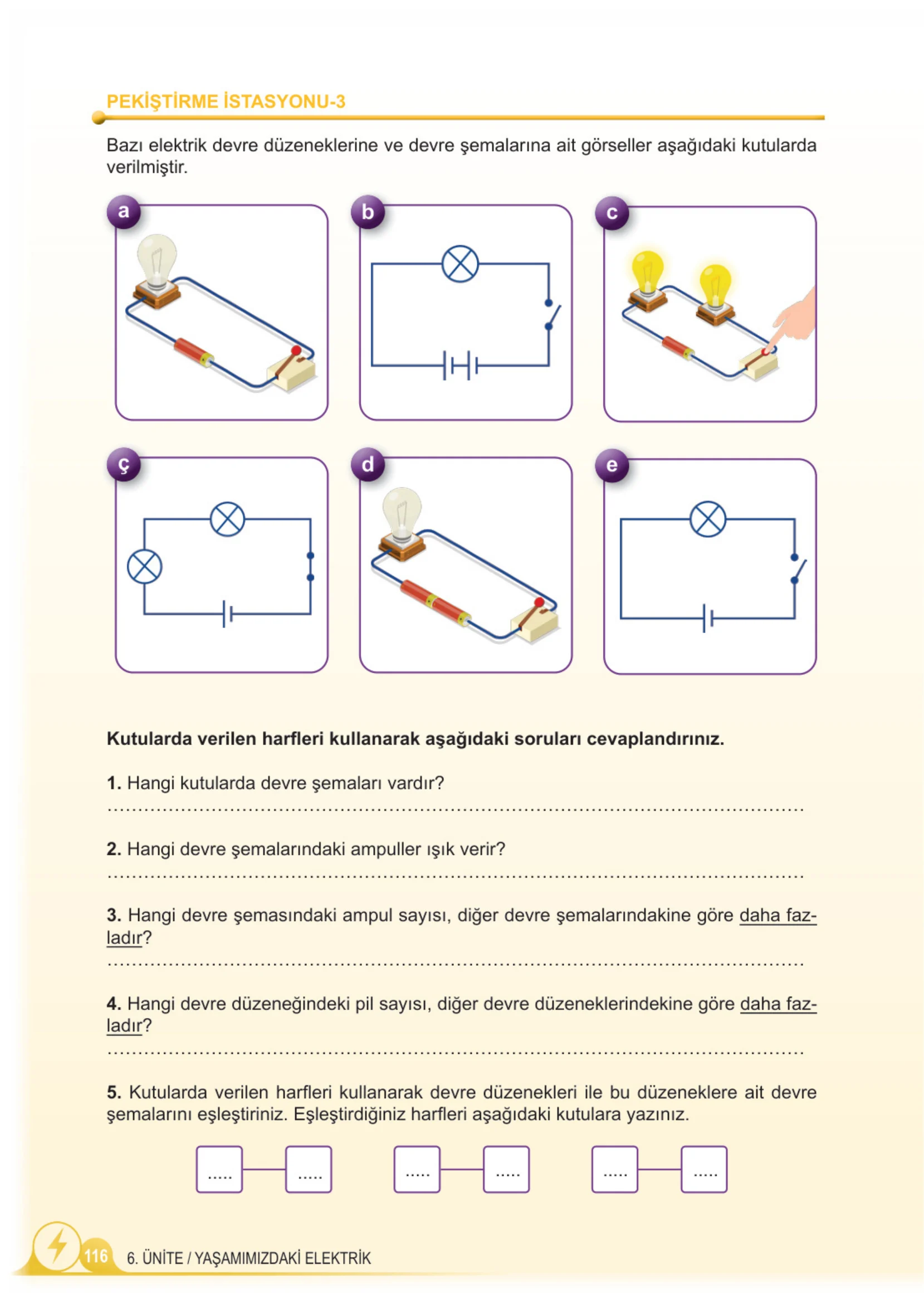 5. Sınıf Fen Bilimleri Ders Kitabı Cevapları Meb Yayınları 2. Kitap Sayfa 116