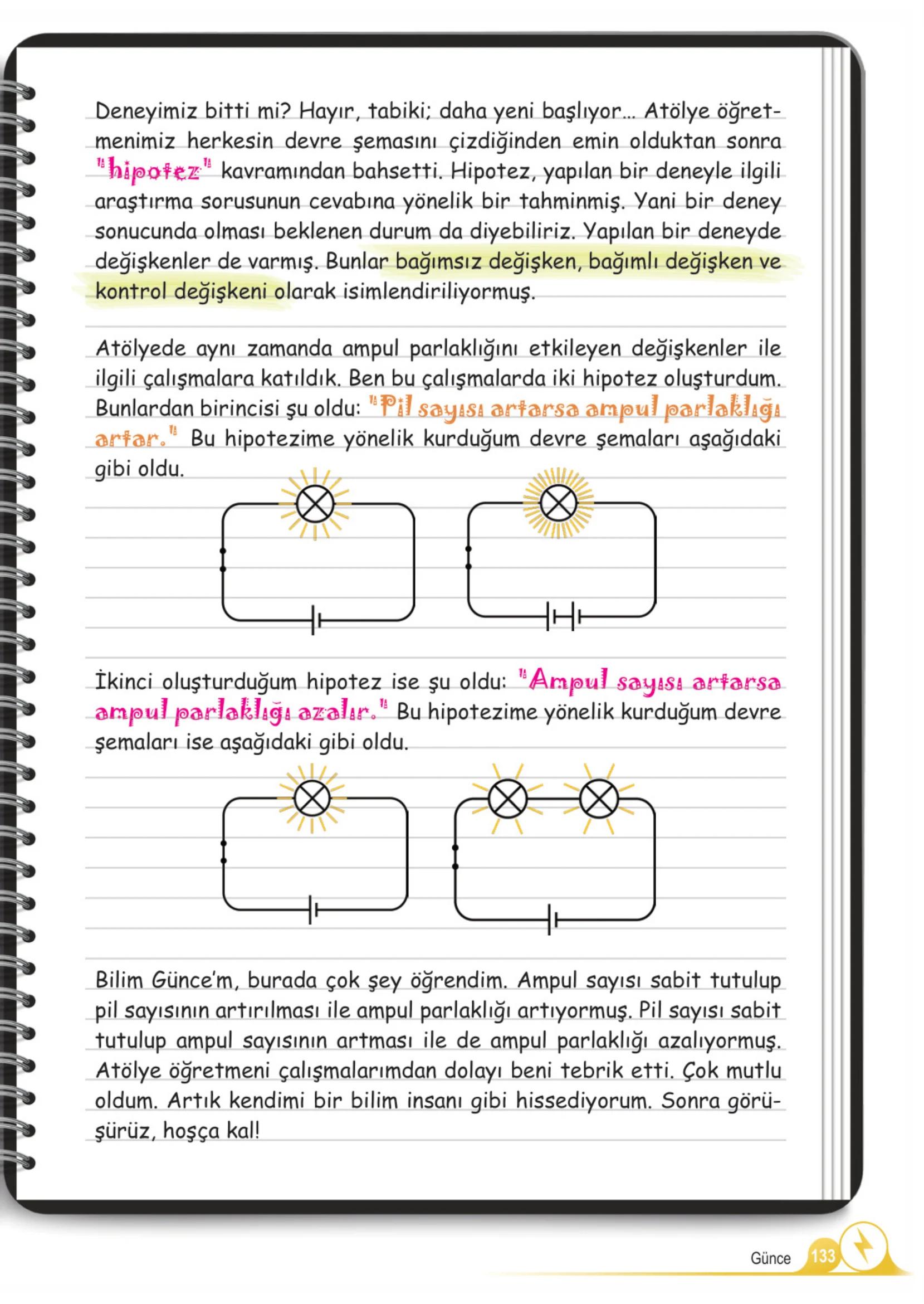 5. Sınıf Fen Bilimleri Ders Kitabı Cevapları Meb Yayınları 2. Kitap Sayfa 133
