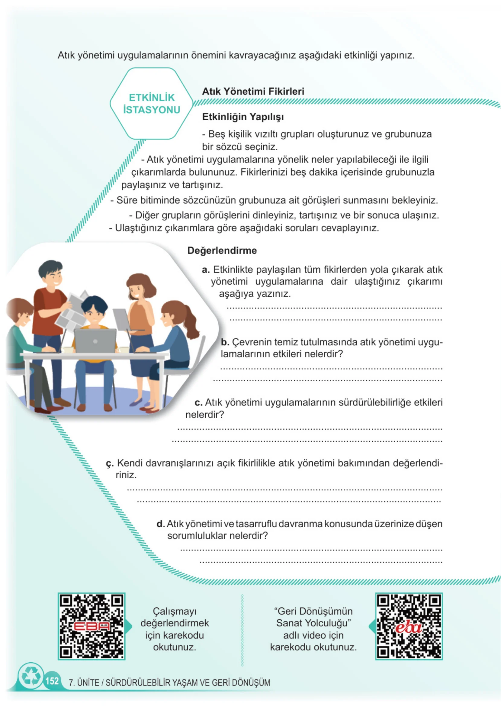 5. Sınıf Fen Bilimleri Ders Kitabı Cevapları Meb Yayınları 2. Kitap Sayfa 152