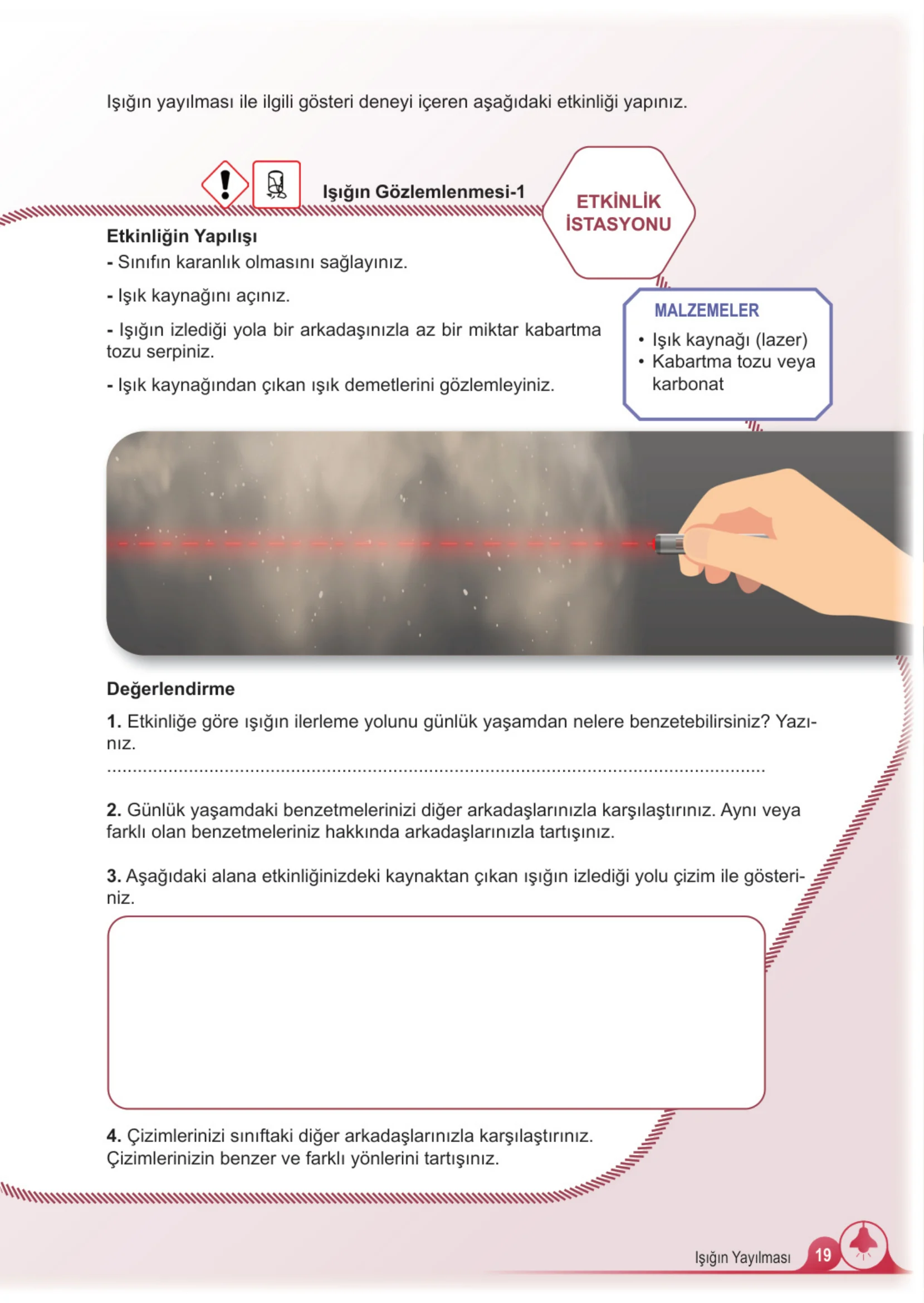 5. Sınıf Fen Bilimleri Ders Kitabı Cevapları Meb Yayınları 2. Kitap Sayfa 19