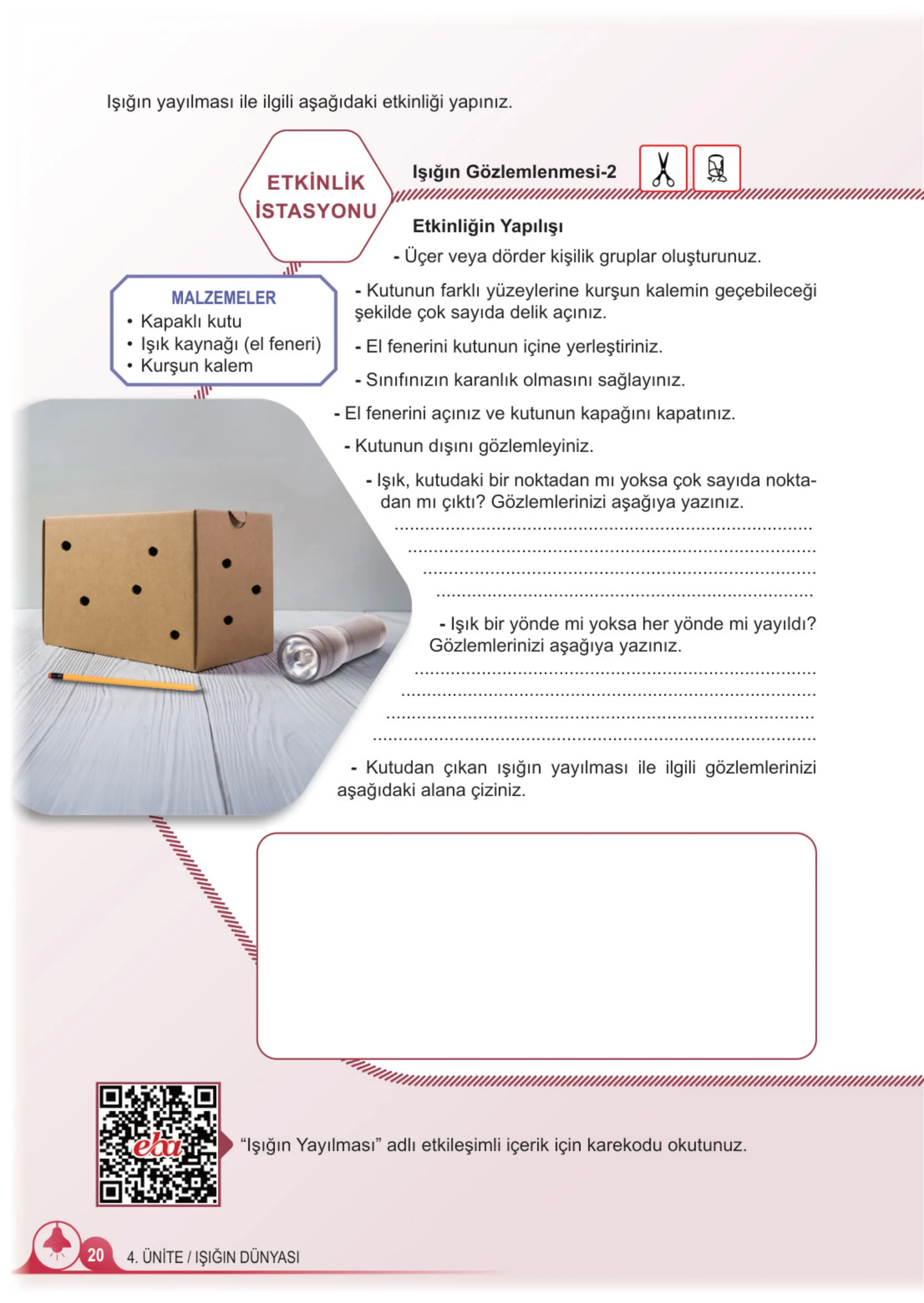 5. Sınıf Fen Bilimleri Ders Kitabı Cevapları Meb Yayınları 2. Kitap Sayfa 20