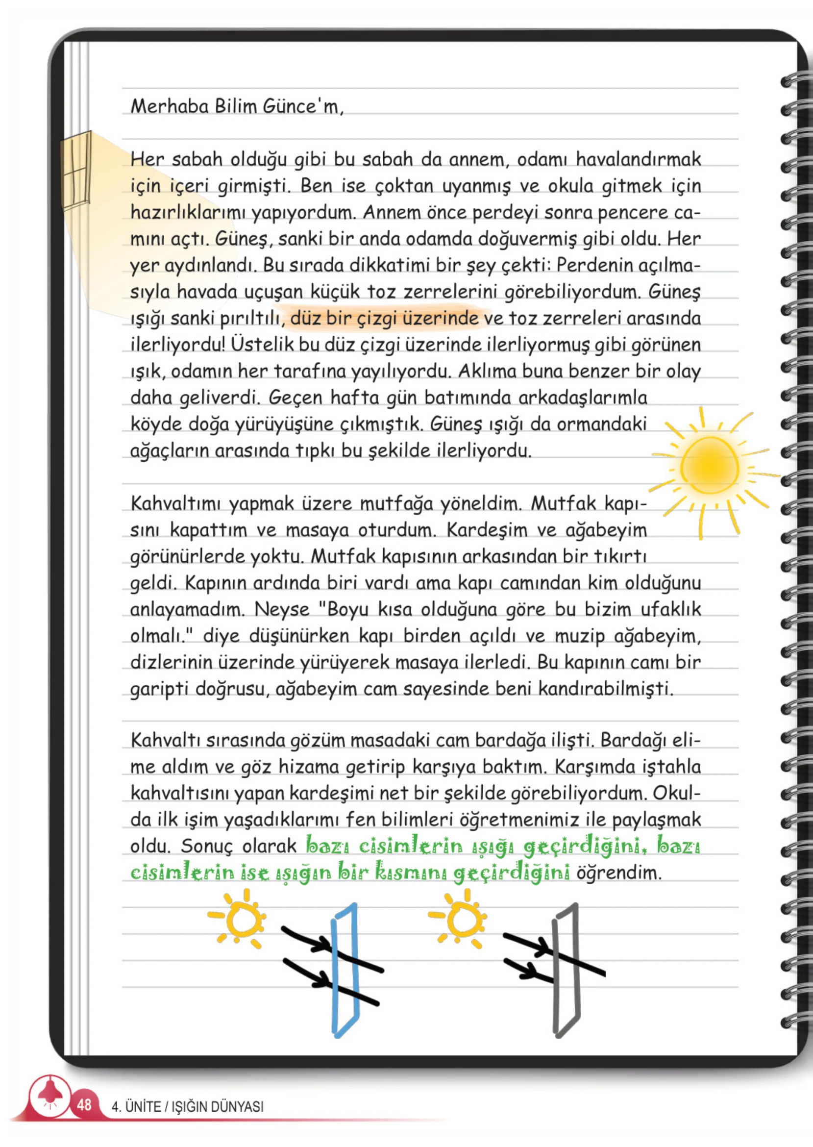 5. Sınıf Fen Bilimleri Ders Kitabı Cevapları Meb Yayınları 2. Kitap Sayfa 48