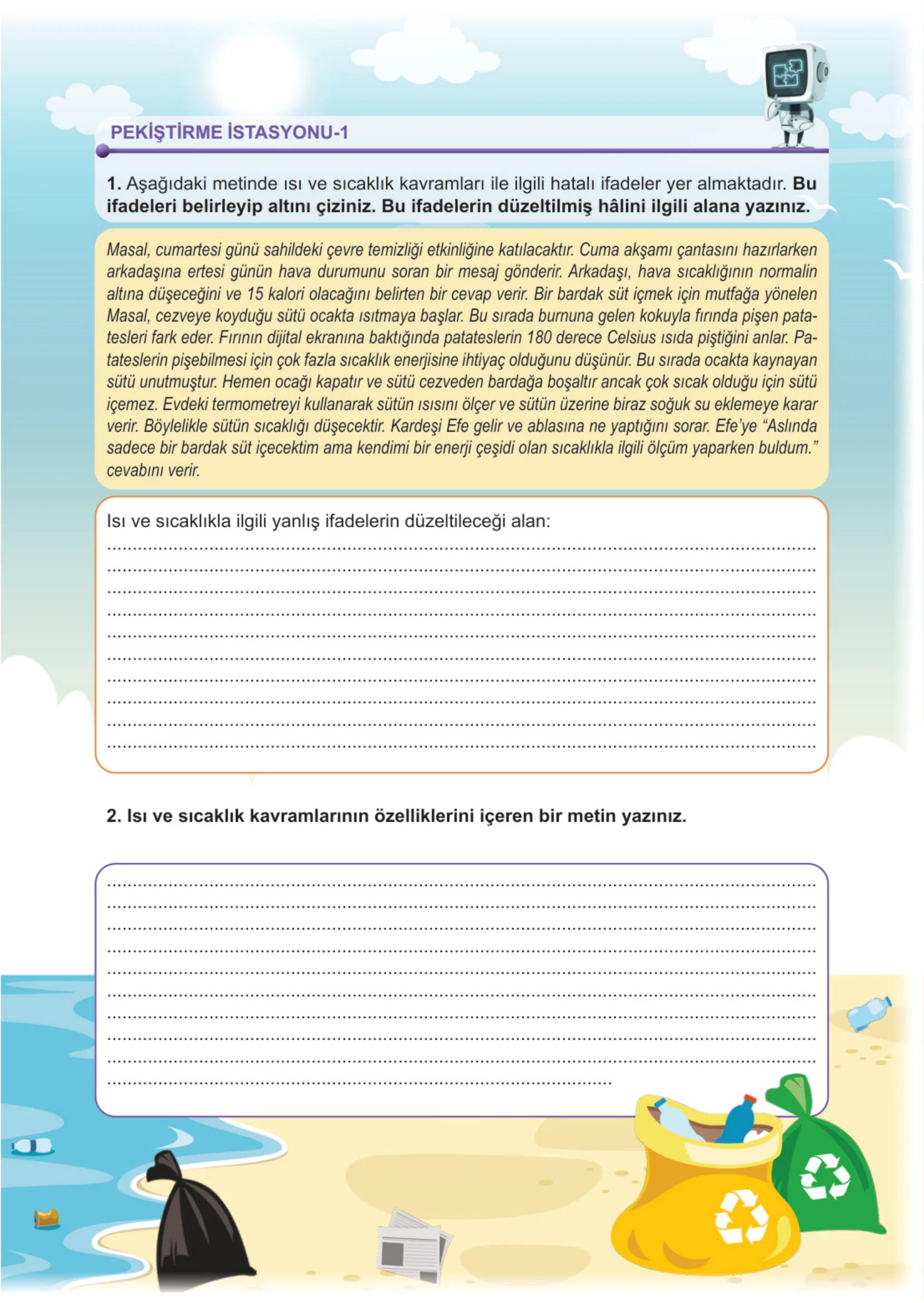 5. Sınıf Fen Bilimleri Ders Kitabı Cevapları Meb Yayınları 2. Kitap Sayfa 69