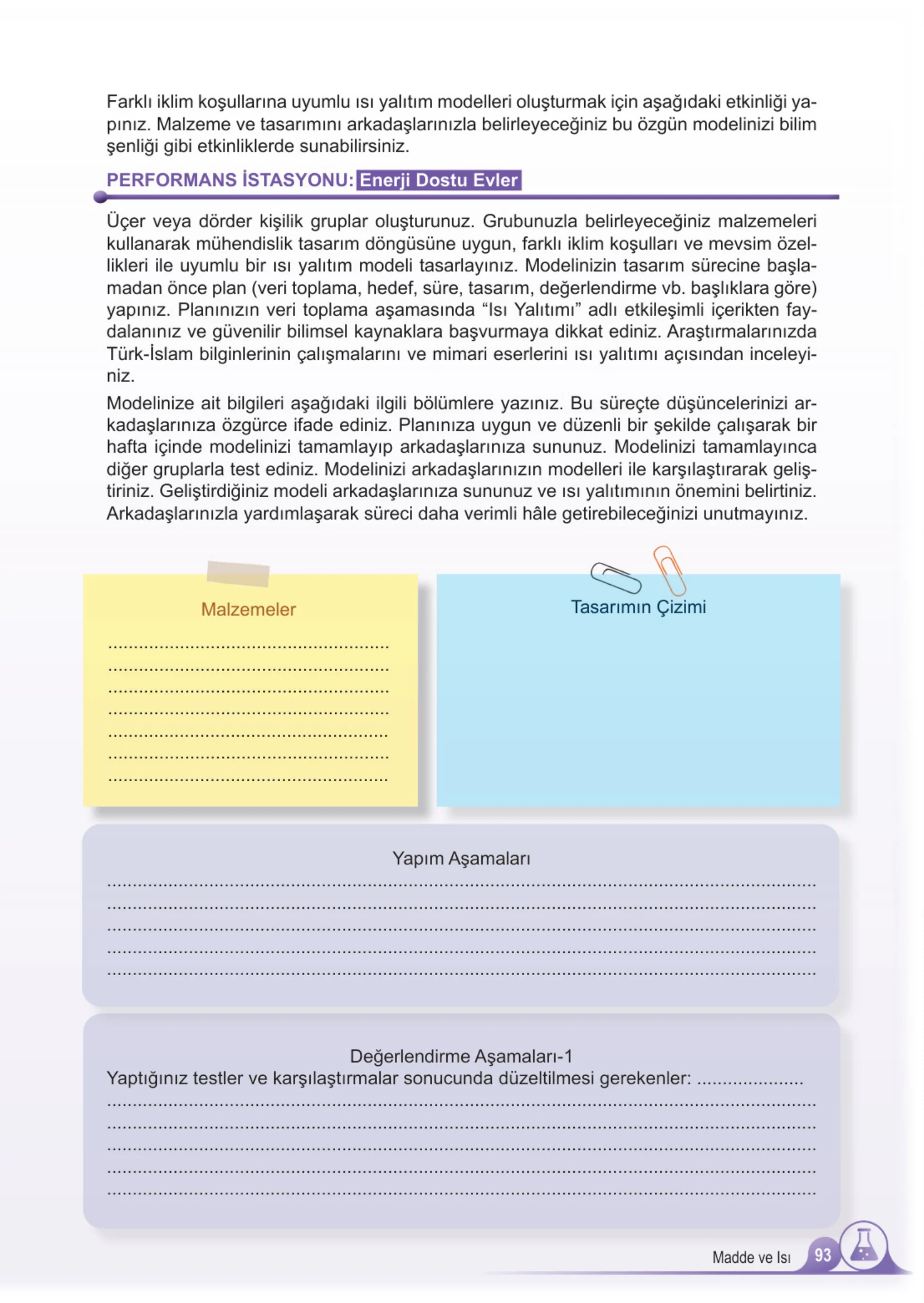 5. Sınıf Fen Bilimleri Ders Kitabı Cevapları Meb Yayınları 2. Kitap Sayfa 93