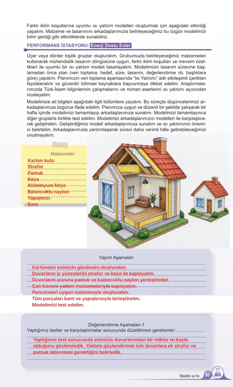 5. Sınıf Fen Bilimleri Ders Kitabı Cevapları Meb Yayınları 2. Kitap Sayfa 93 Çözüm Görseli