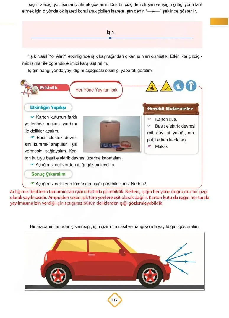 5. Sınıf Fen Bilimleri Ders Kitabı Cevapları SDR Dİkey Yayınları Sayfa 117 Çözüm Görseli