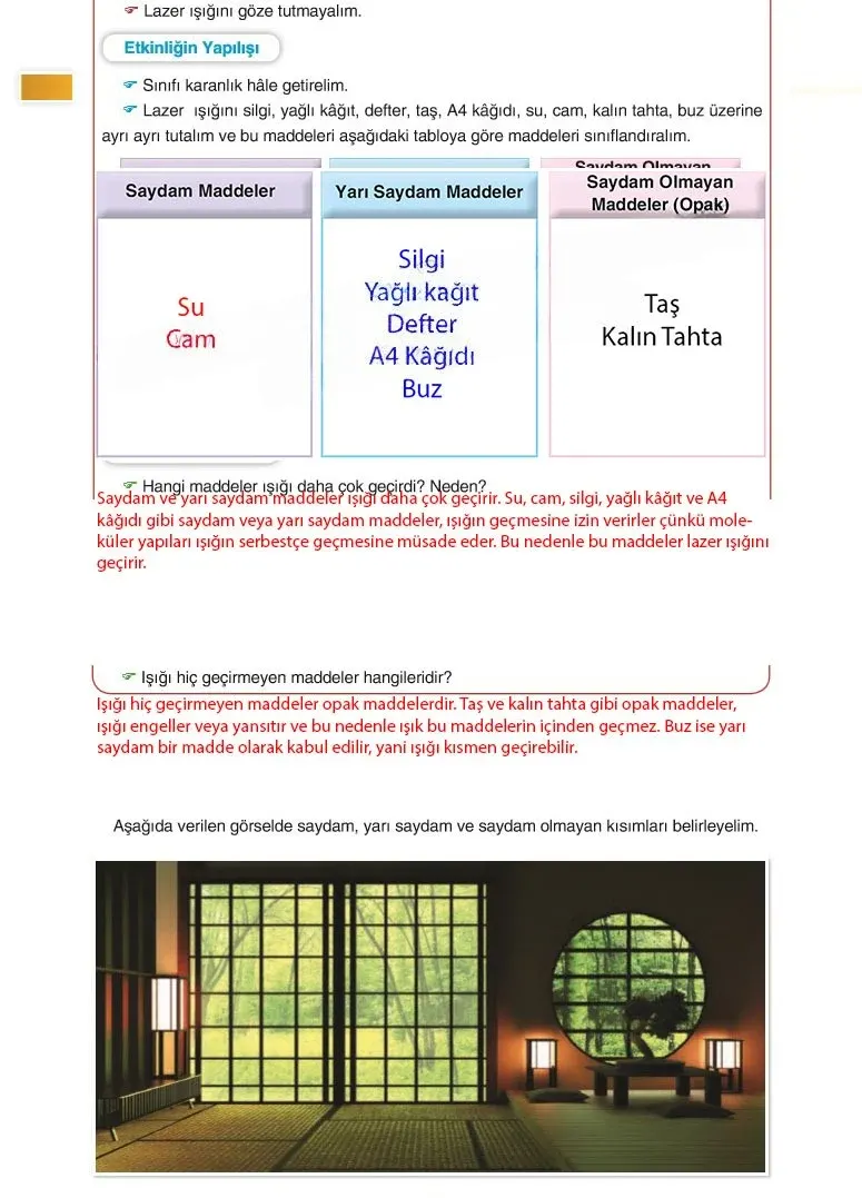 5. Sınıf Fen Bilimleri Ders Kitabı Cevapları SDR Dİkey Yayınları Sayfa 130 Çözüm Görseli
