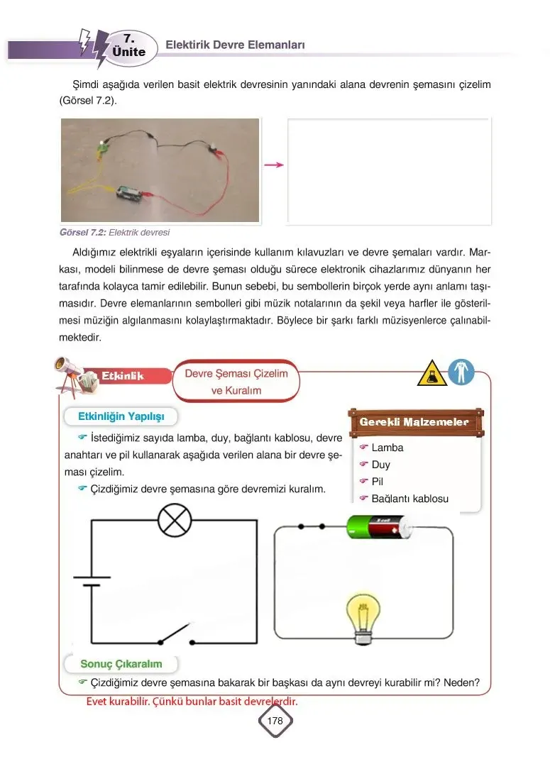 5. Sınıf Fen Bilimleri Ders Kitabı Cevapları SDR Dİkey Yayınları Sayfa 178 Çözüm Görseli
