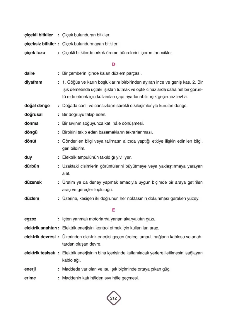 5. Sınıf Fen Bilimleri Ders Kitabı Cevapları SDR Dİkey Yayınları Sayfa 212 Çözüm Görseli