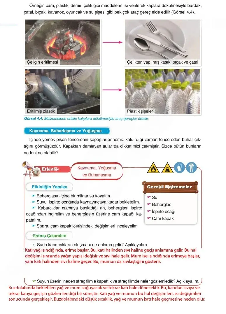 5. Sınıf Fen Bilimleri Ders Kitabı Cevapları SDR Dİkey Yayınları Sayfa 85 Çözüm Görseli