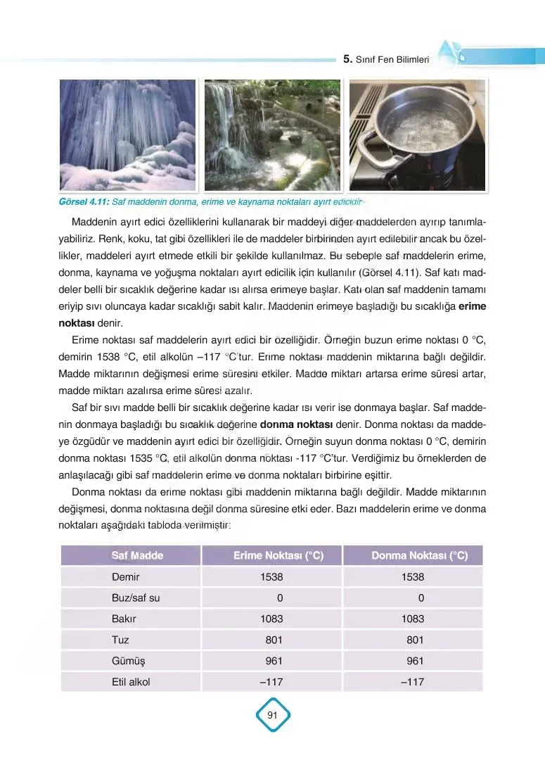 5. Sınıf Fen Bilimleri Ders Kitabı Cevapları SDR Dİkey Yayınları Sayfa 91 Çözüm Görseli