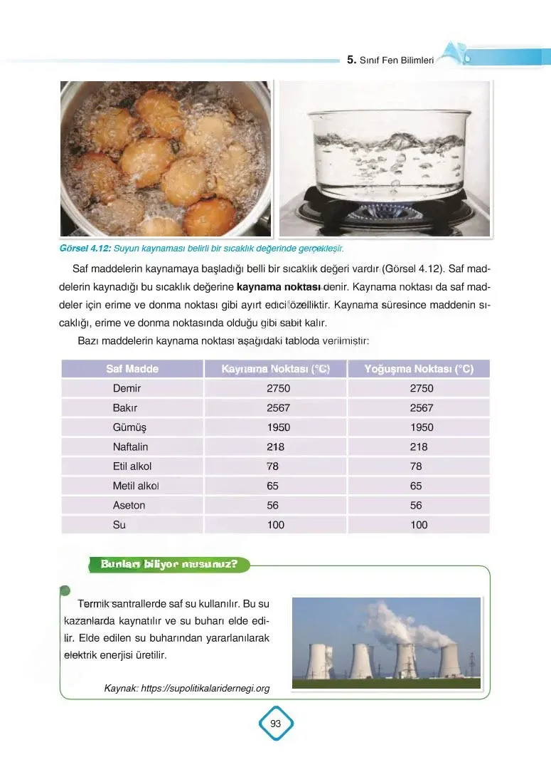 5. Sınıf Fen Bilimleri Ders Kitabı Cevapları SDR Dİkey Yayınları Sayfa 93 Çözüm Görseli