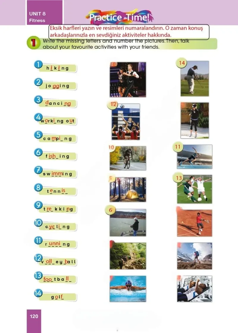 5. Sınıf İngilizce Ders Kitabı Cevapları Başaran Yayınları Sayfa 120 Çözüm Görseli