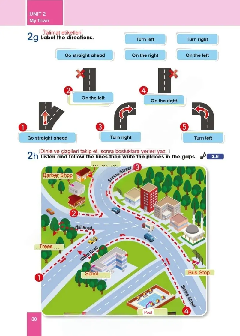 5. Sınıf İngilizce Ders Kitabı Cevapları Başaran Yayınları Sayfa 30 Çözüm Görseli
