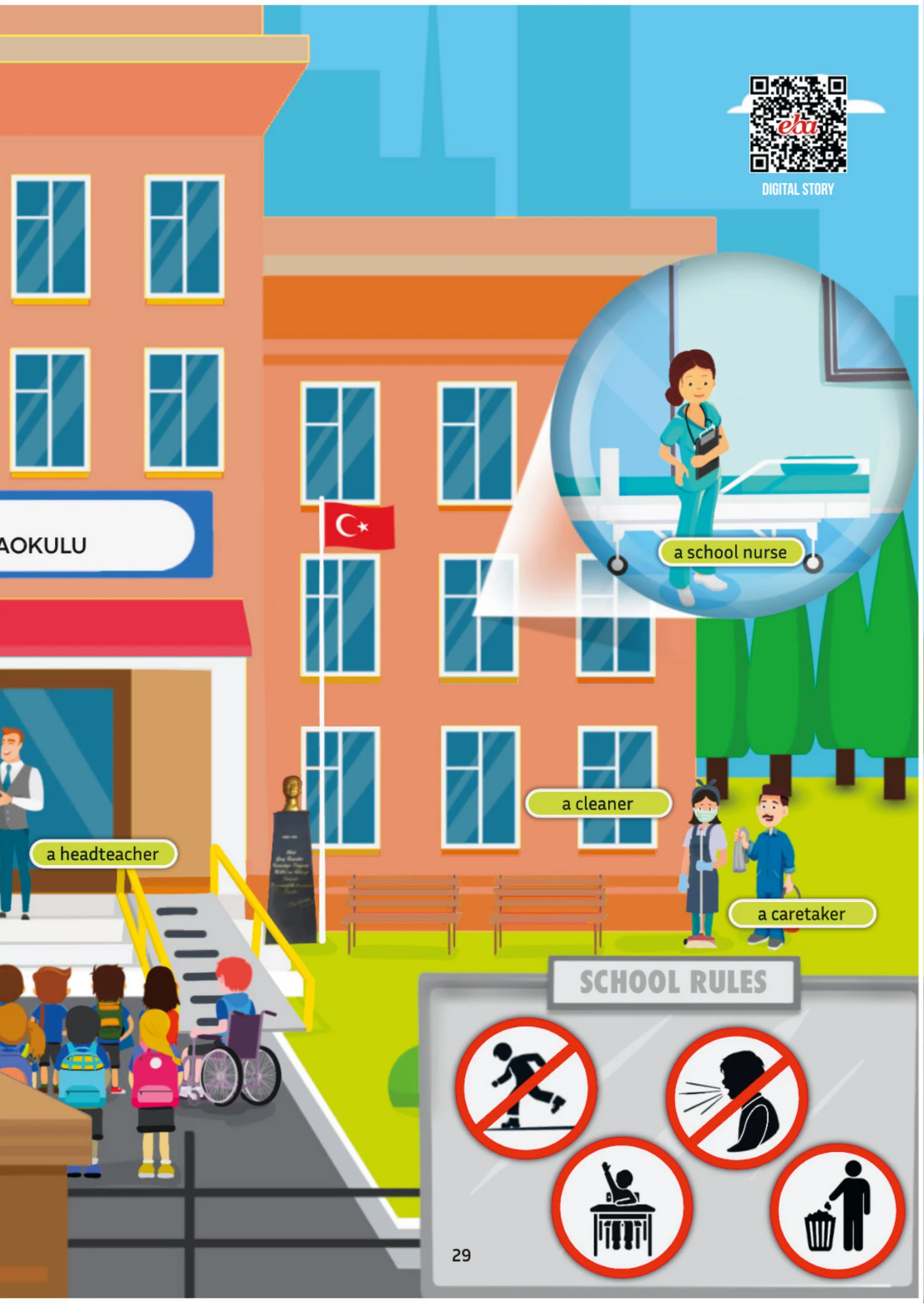 5. Sınıf İngilizce Ders Kitabı Cevapları Çoklu Yabancı Dil Eğitim Modeli Meb Yayınları 1. Kitap Sayfa 29