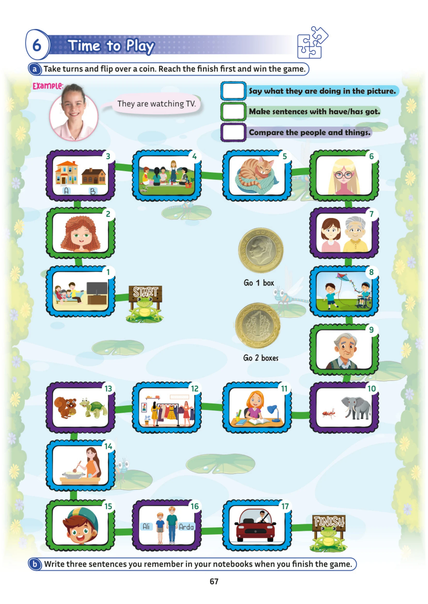 5. Sınıf İngilizce Ders Kitabı Cevapları Çoklu Yabancı Dil Eğitim Modeli Meb Yayınları 1. Kitap Sayfa 67