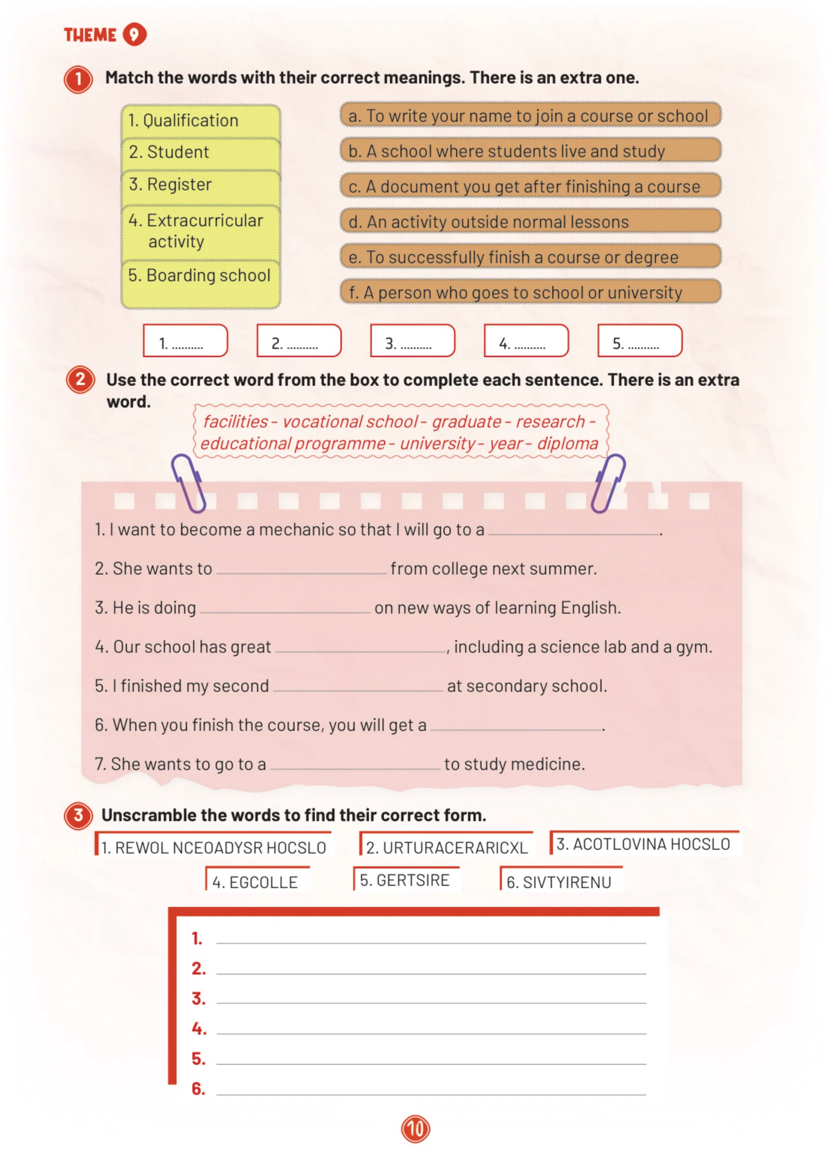 5. Sınıf İngilizce Ders Kitabı Cevapları Çoklu Yabancı Dil Eğitim Modeli Meb Yayınları Çalışma Kitabı 2. Kitap Sayfa 10