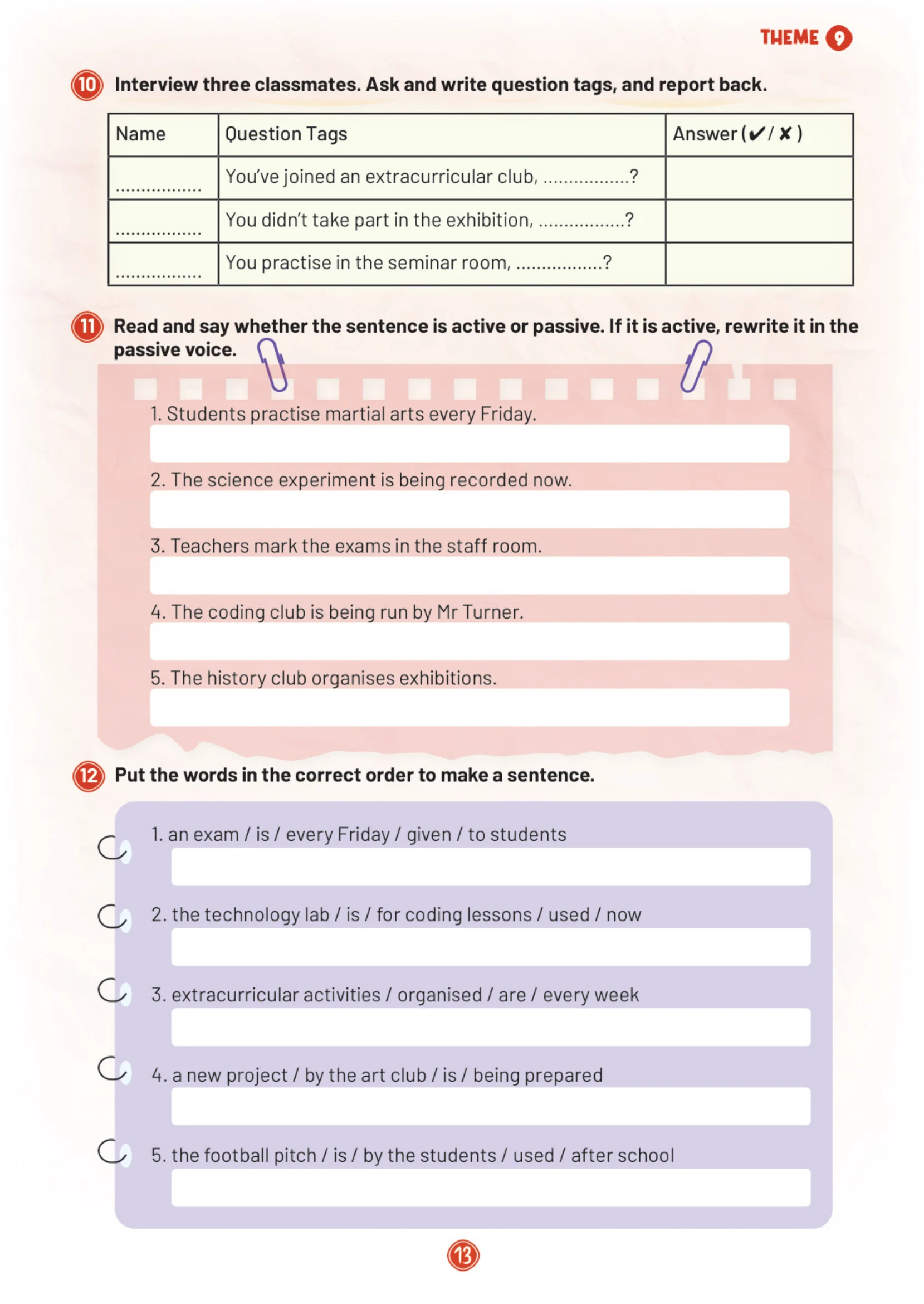 5. Sınıf İngilizce Ders Kitabı Cevapları Çoklu Yabancı Dil Eğitim Modeli Meb Yayınları Çalışma Kitabı 2. Kitap Sayfa 13