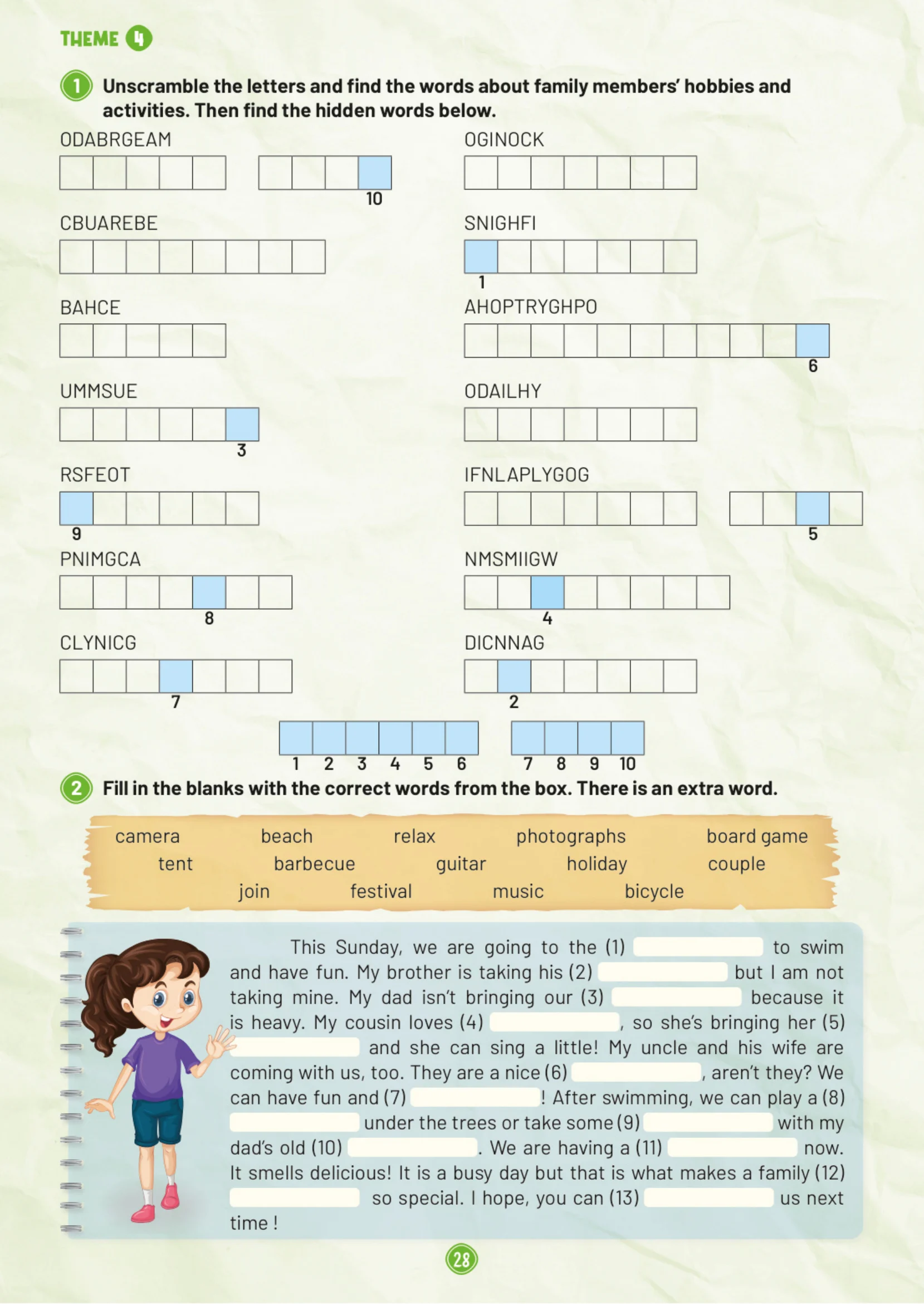 5. Sınıf İngilizce Ders Kitabı Cevapları Meb Yayınları Çalışma Kitabı Sayfa 28