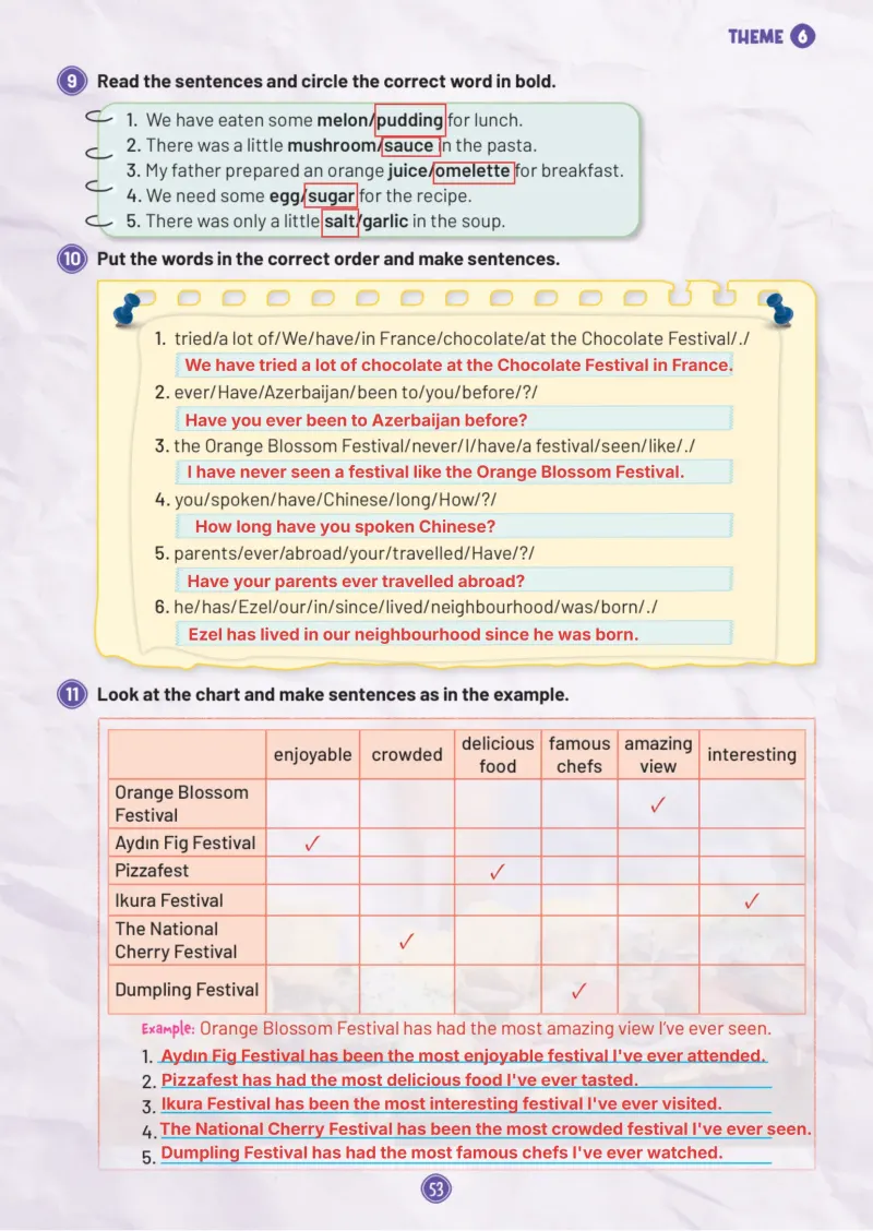 5. Sınıf İngilizce Ders Kitabı Cevapları Meb Yayınları Work Book 1. Kitap Sayfa 53 Çözüm Görseli